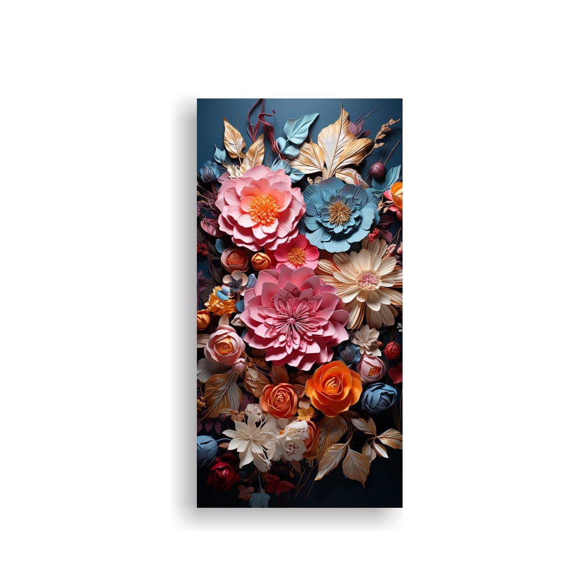 Collage De Sobres Rosados Y Pinturas Decorativas 20x40cm-0
