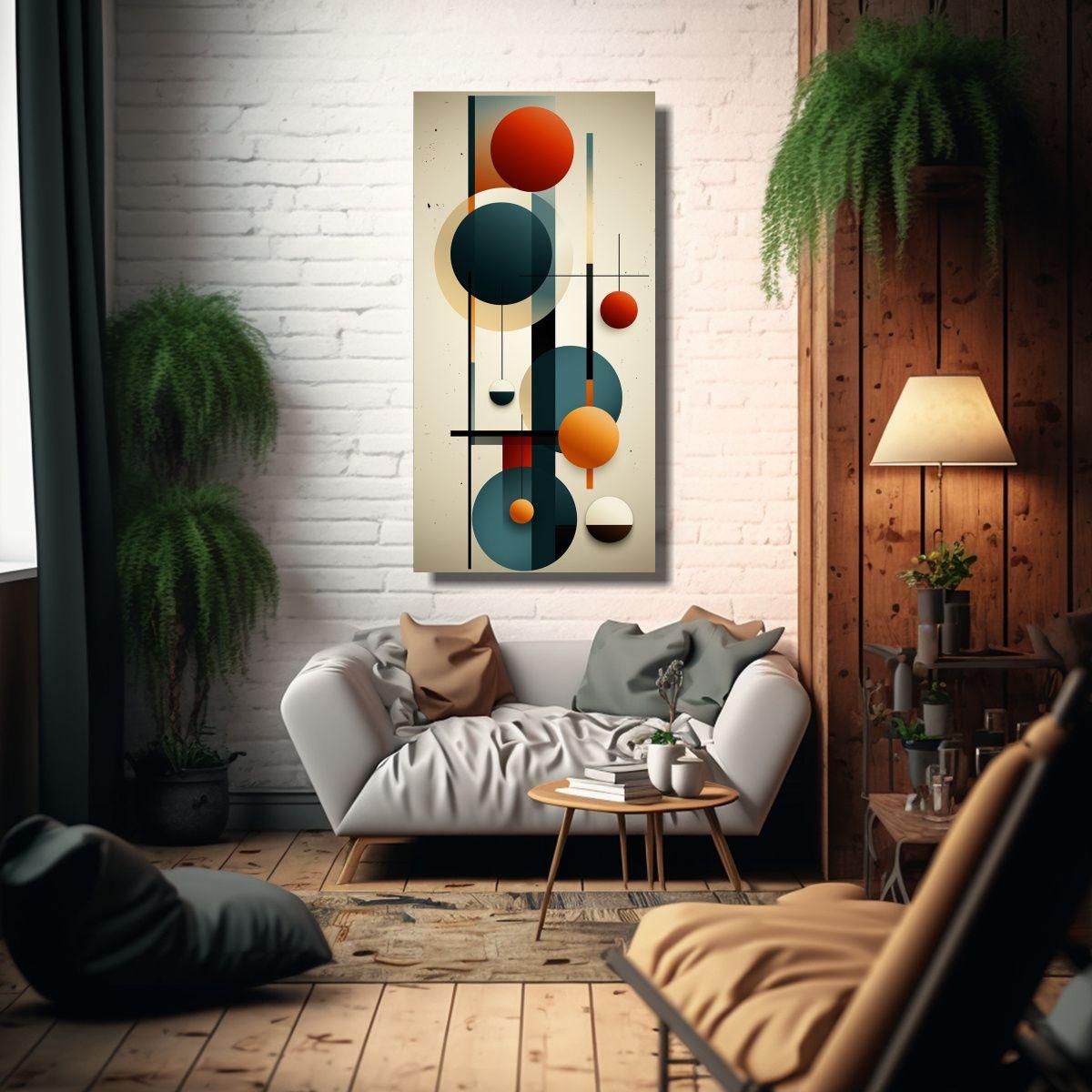 Cuadro Abstracto Relieve Retro Art Lienzo 60x120cm-2