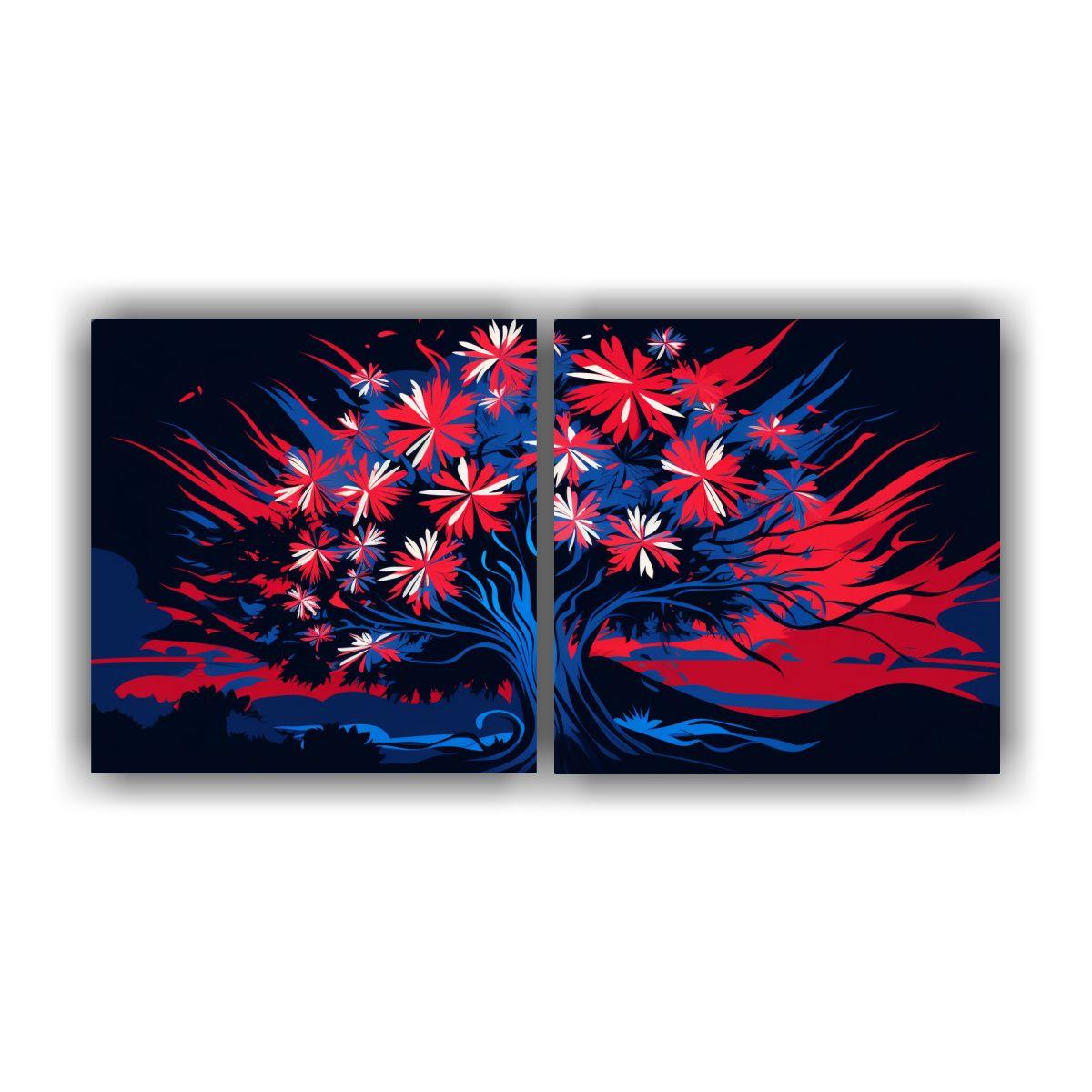 Pinturas Decorativas Dos Artes Movimiento 80x40 Cm-0