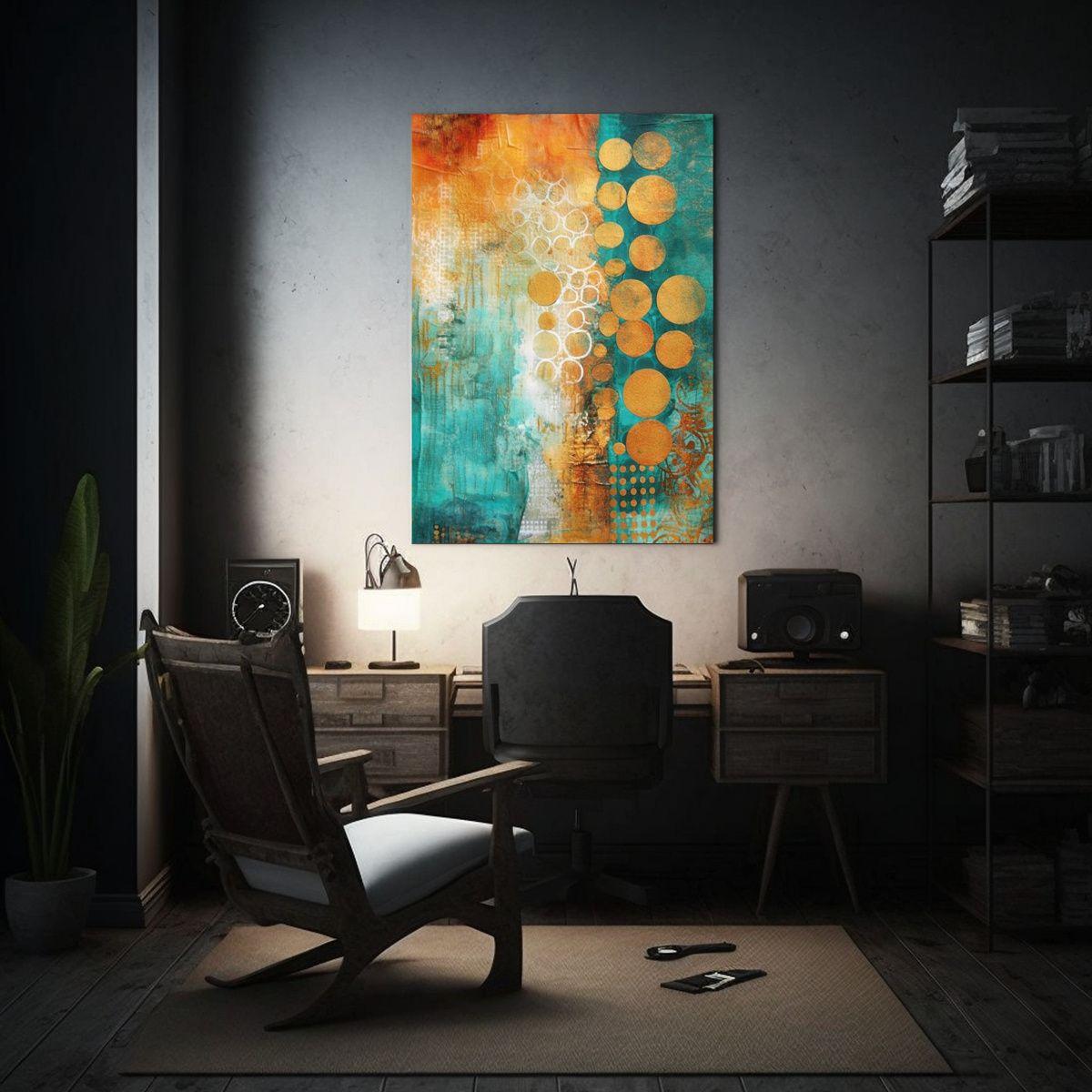 Cuadro Calidos Temática 72: Pinturas Abstractas 80x120cm-2
