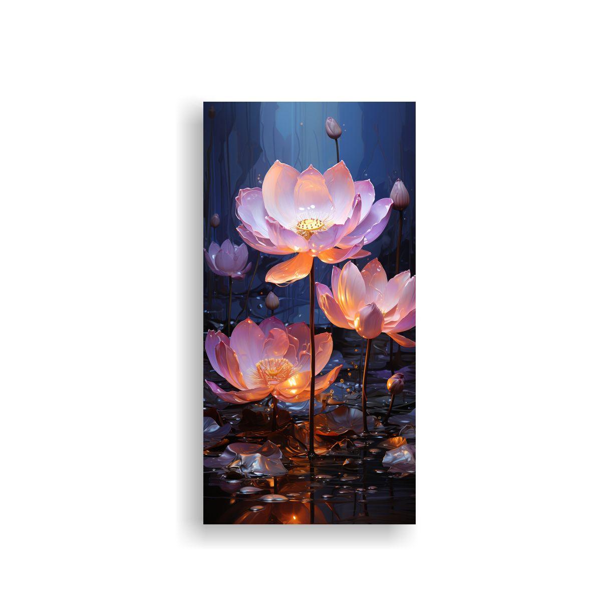 Pintura En Lienzo De Composición Multicolor De 60x120cm-0