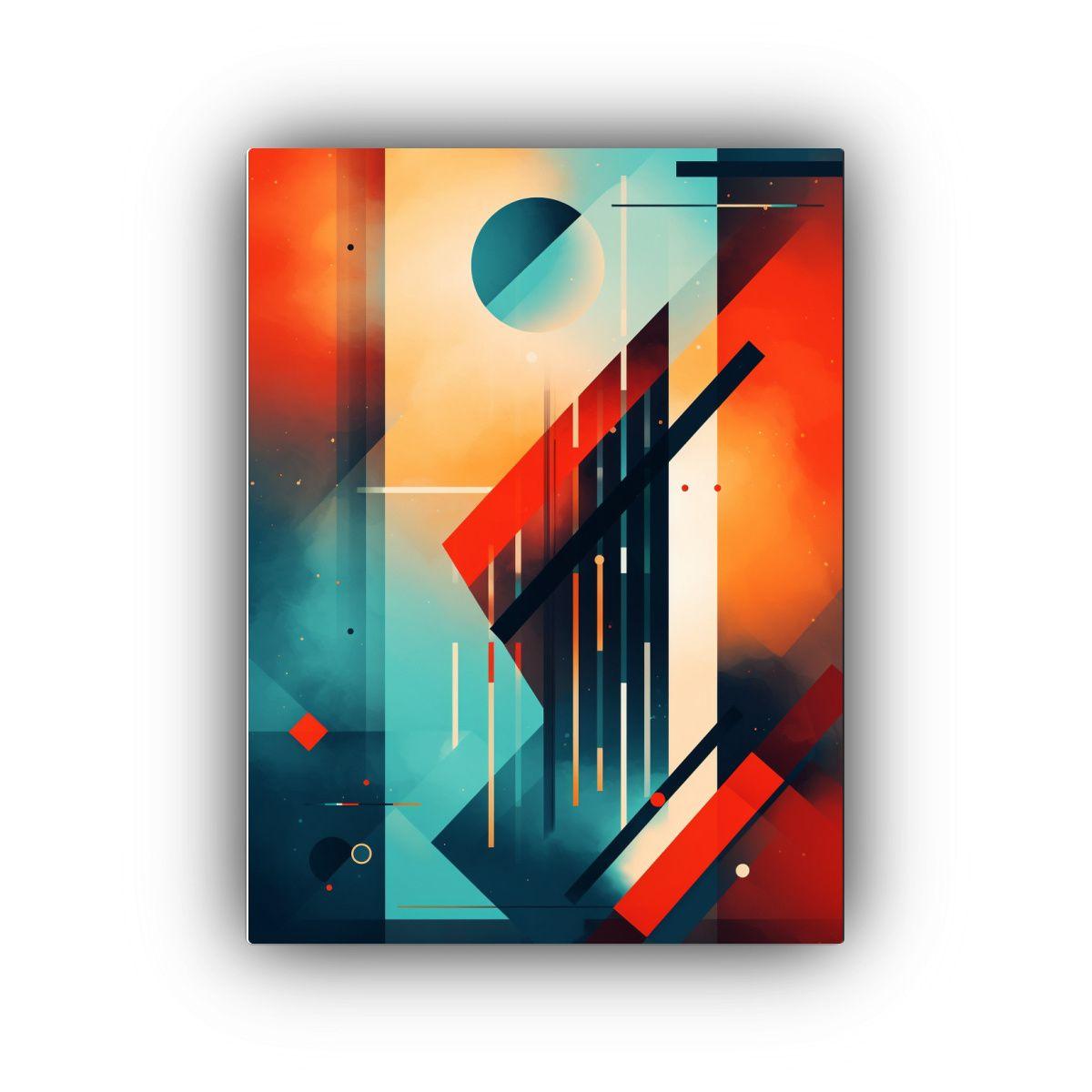 Cuadro Vintage Belleza Abstracta En Colores 50x75cm-0