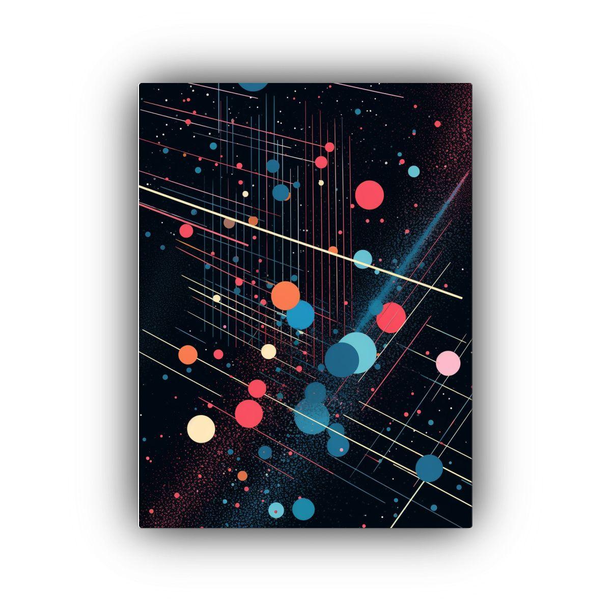 Pintura Abstracta En Lienzo De Tela: Inspiración 50x75cm-0