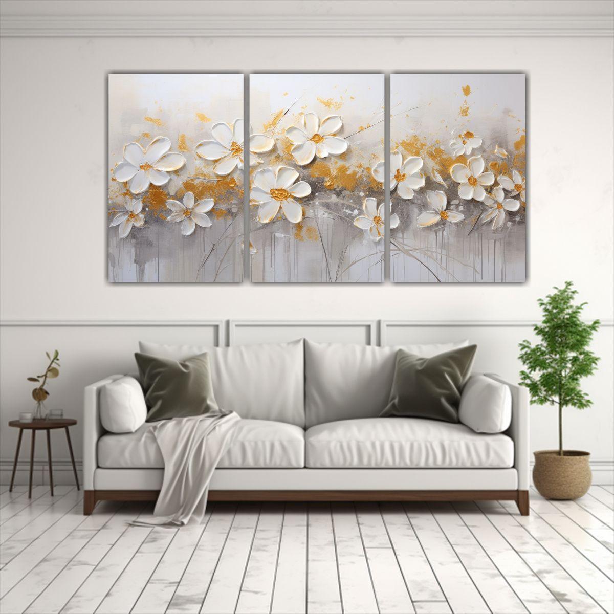 Pintura Acrílica Sin Costuras En Lienzo Estilo 90x45 Cm-2