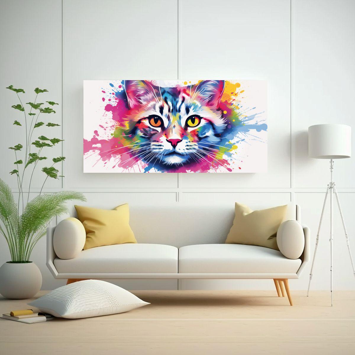 Pinturas Decorativas De Lienzo Expresión De Un Ga 40x20cm-2