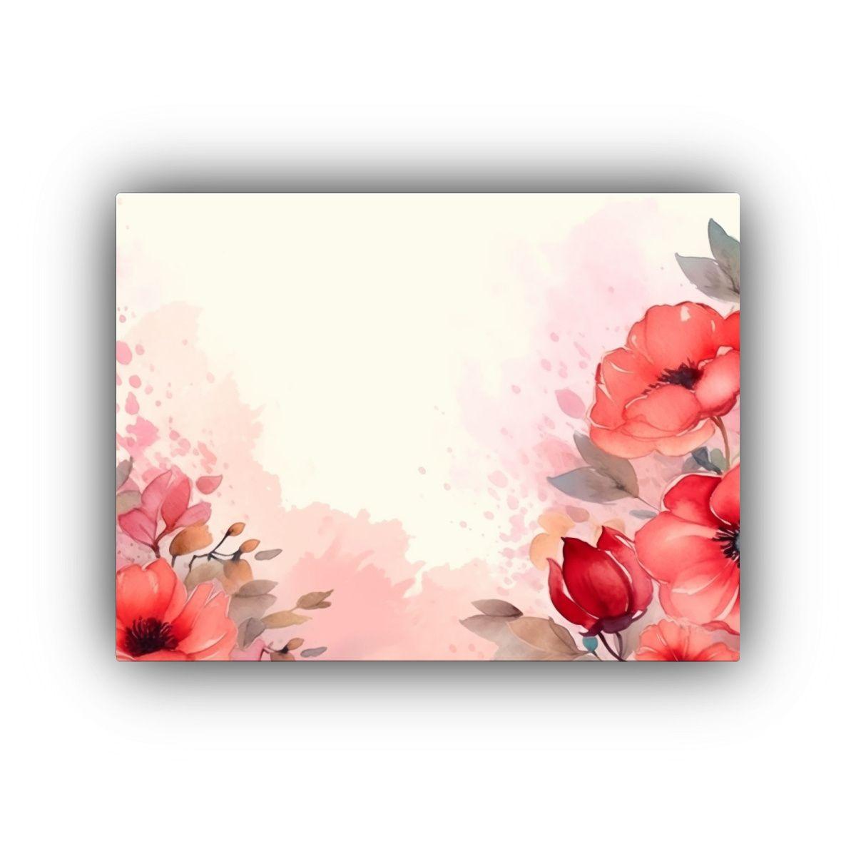 Cuadro Floral Enigmática Con Espacio Para Texto 50x40cm-0