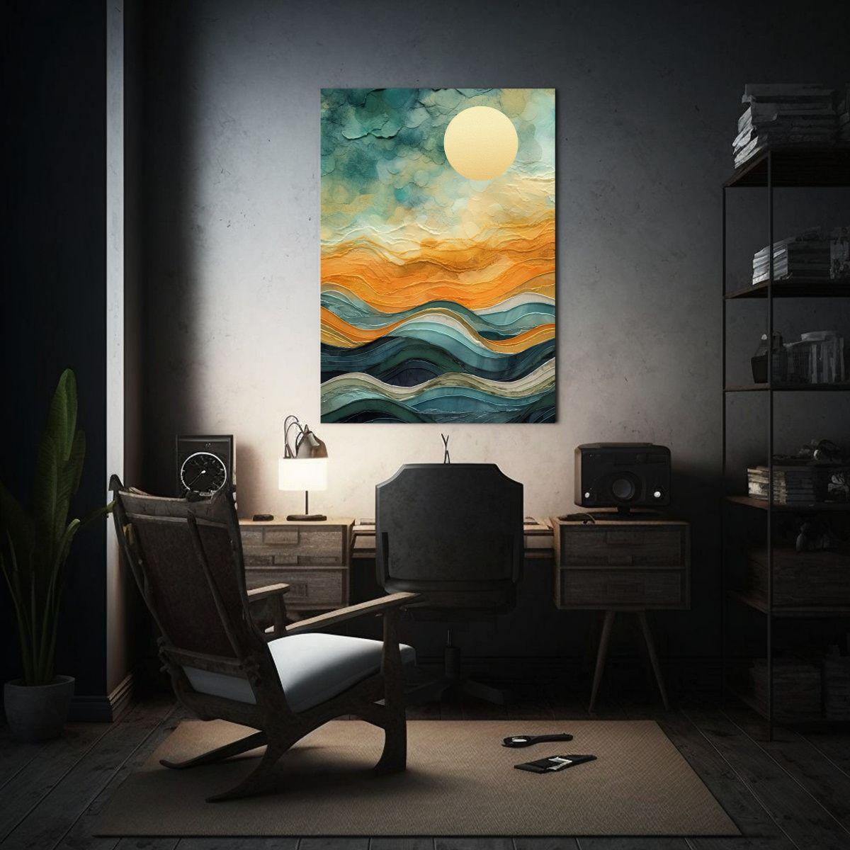 Cuadro Vintage Belleza De Un Desierto Y El Cielo 50x75cm-2