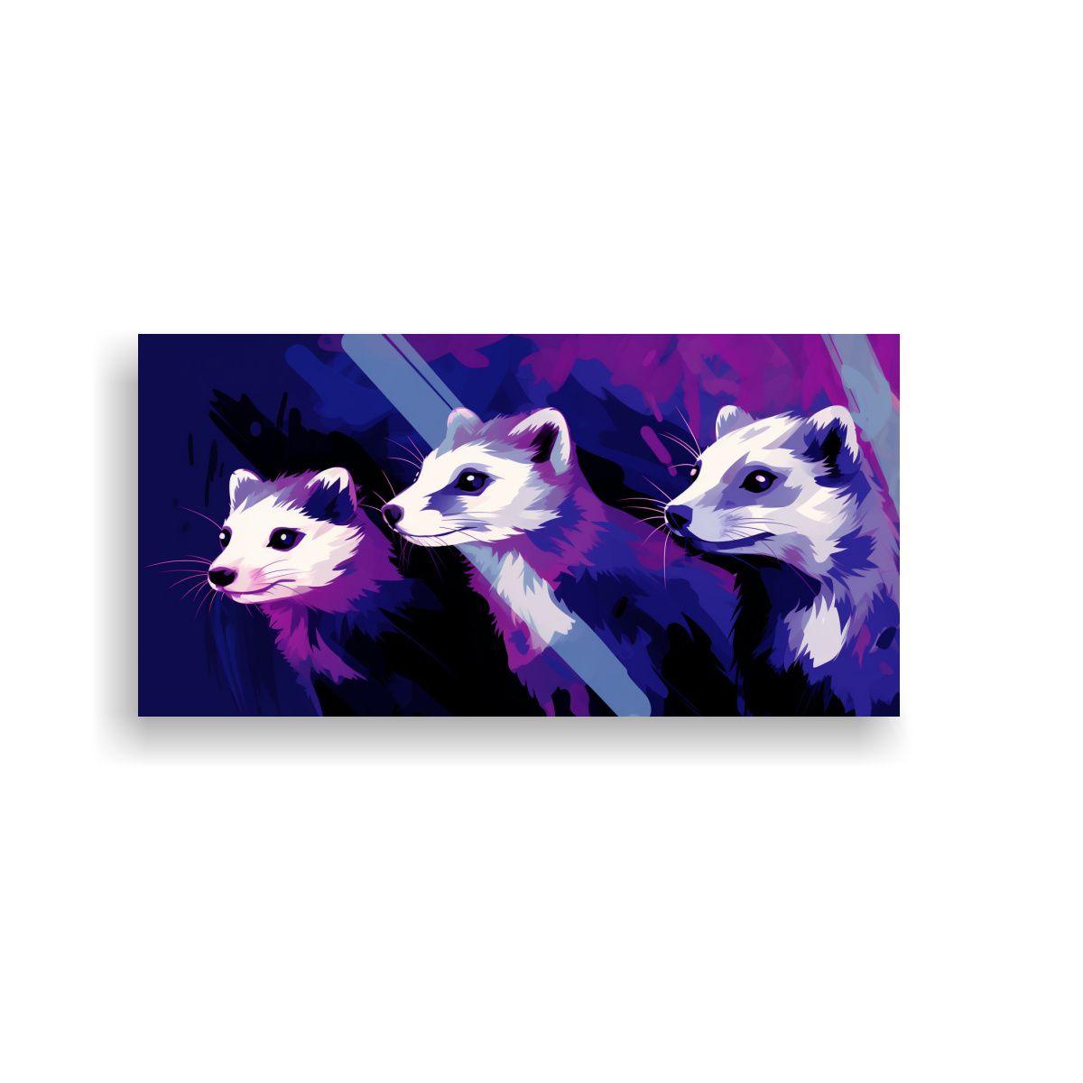 Cuadros Decorativos Neo Pop Art En Lienzo Abstract 40x20cm-0