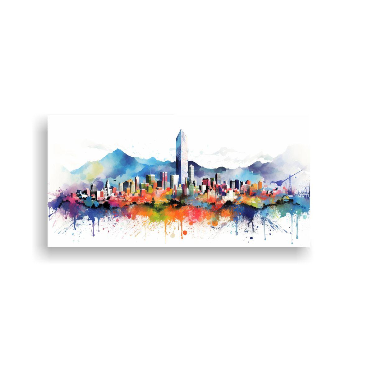 Cuadro Movimiento Estético En Santiago De Chile 120x60cm-0