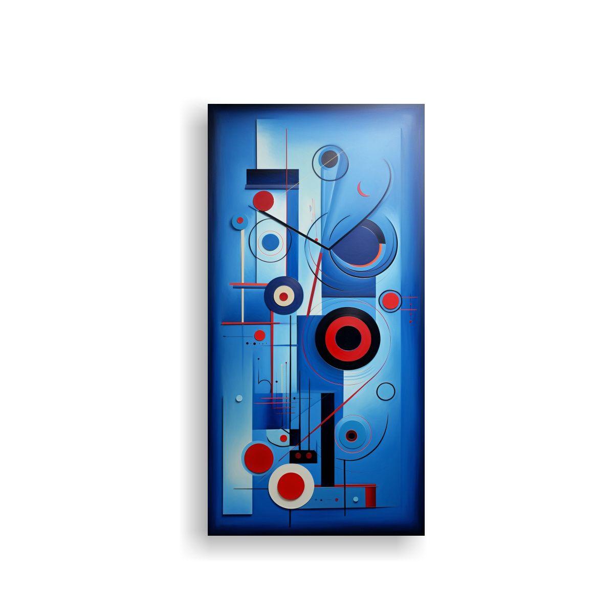 Arte De Pared Abstracto Azul Para Cocina 30x60cm-0