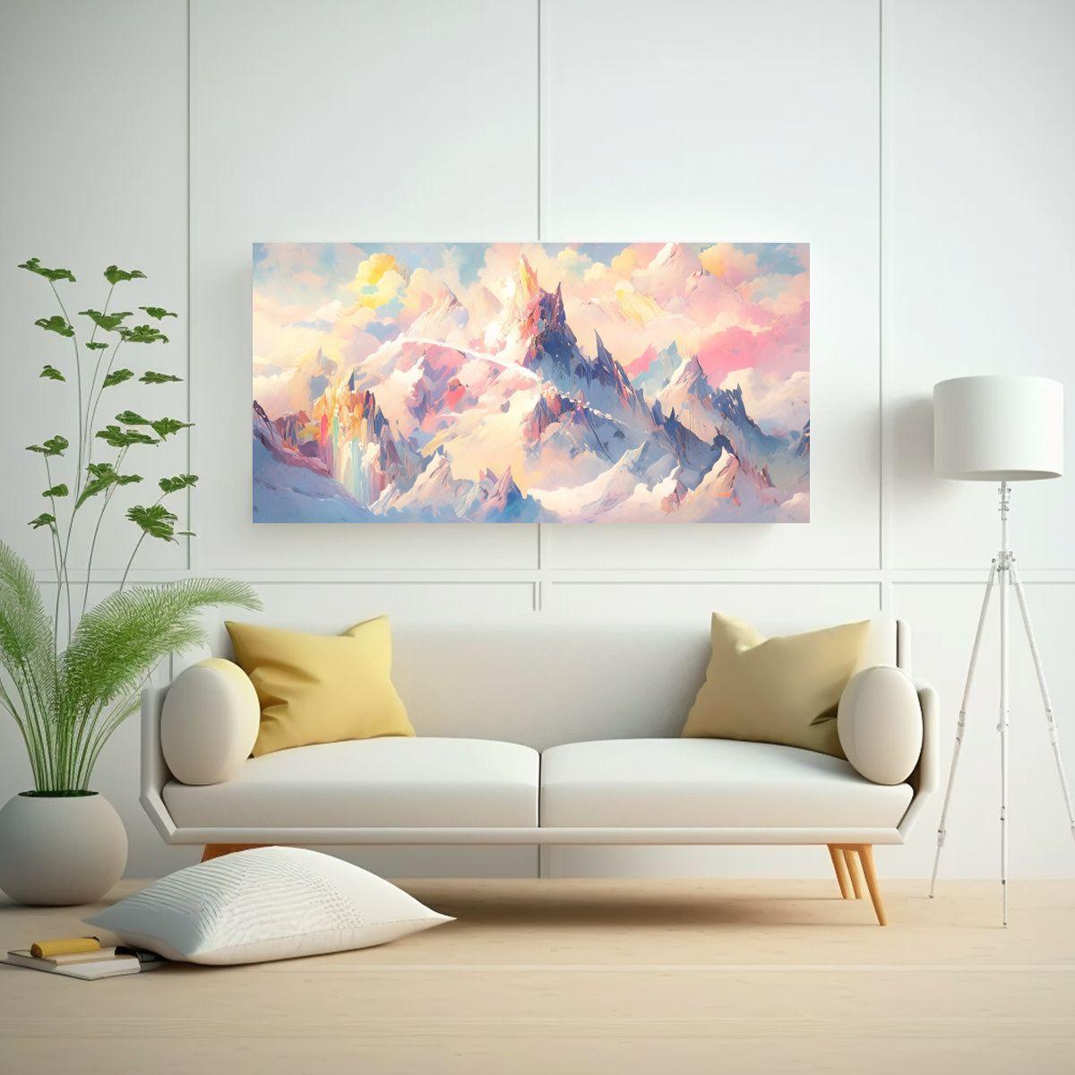 Pinturas Abstractas De Decoración En La 100x50 Cm-2