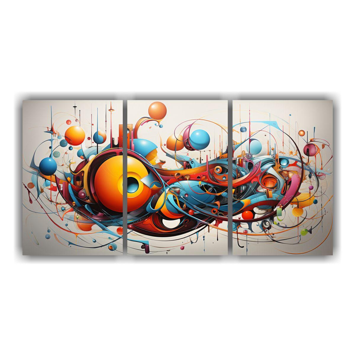 Pinturas De Decoración Abstracta Estilo Arte 150x75 Cm-0