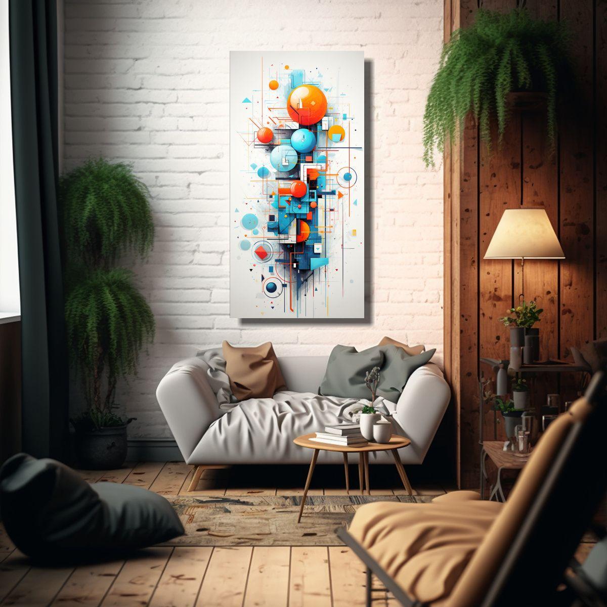 Cuadro Decorativo De Belleza Abstracta En Alta 70x140cm-2