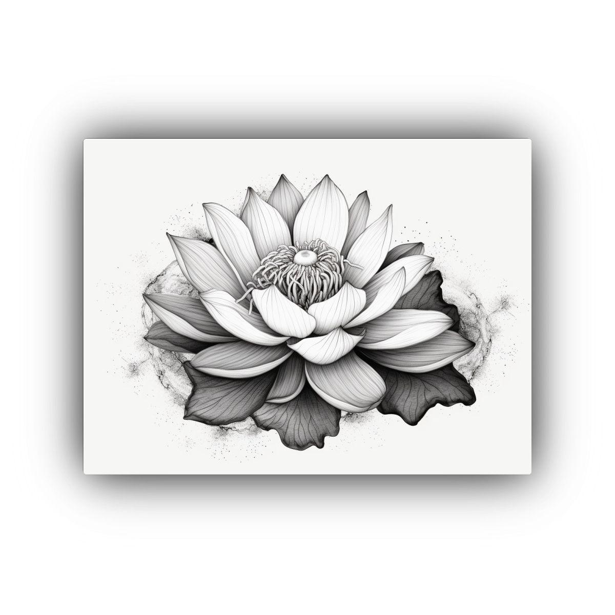 Pinturas Decorativas Detalladas En Lienzo Con Finas Líneas  40x30cm-0