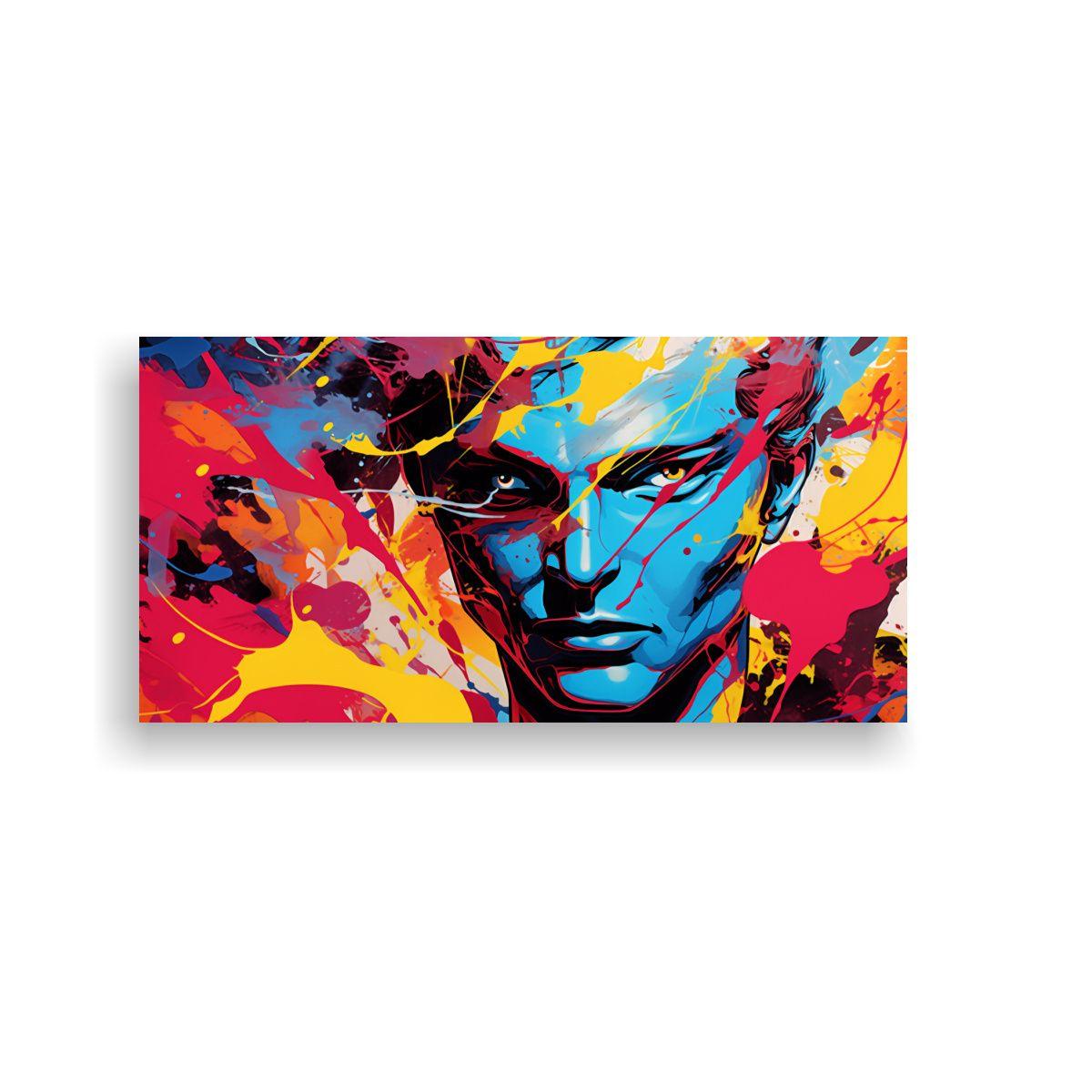 Pinturas Decorativas: Fusión Abstracta De Pop 60x30cm-0