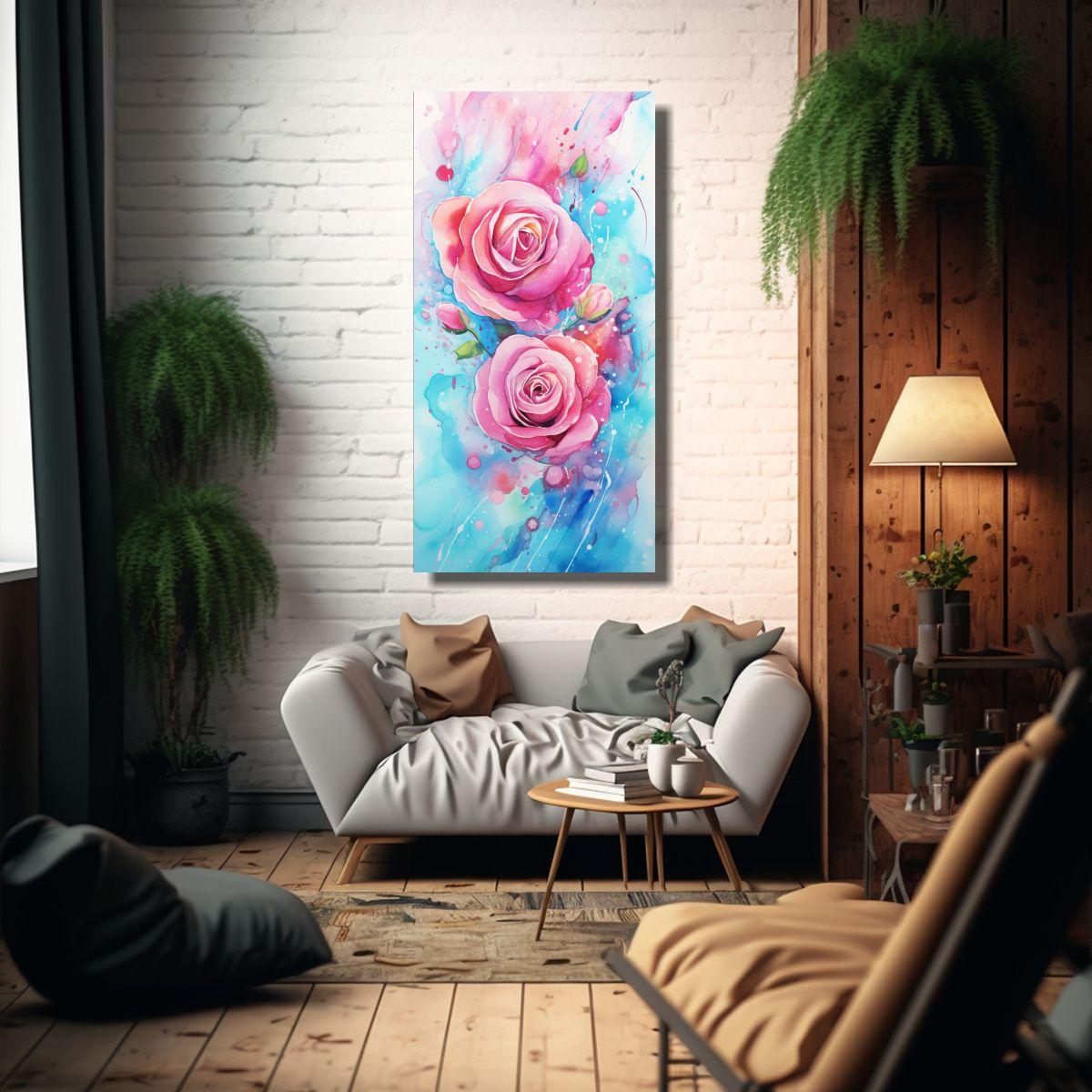 Pinturas De Decoración Con Diseños Artesanales 30x60 Cm-2