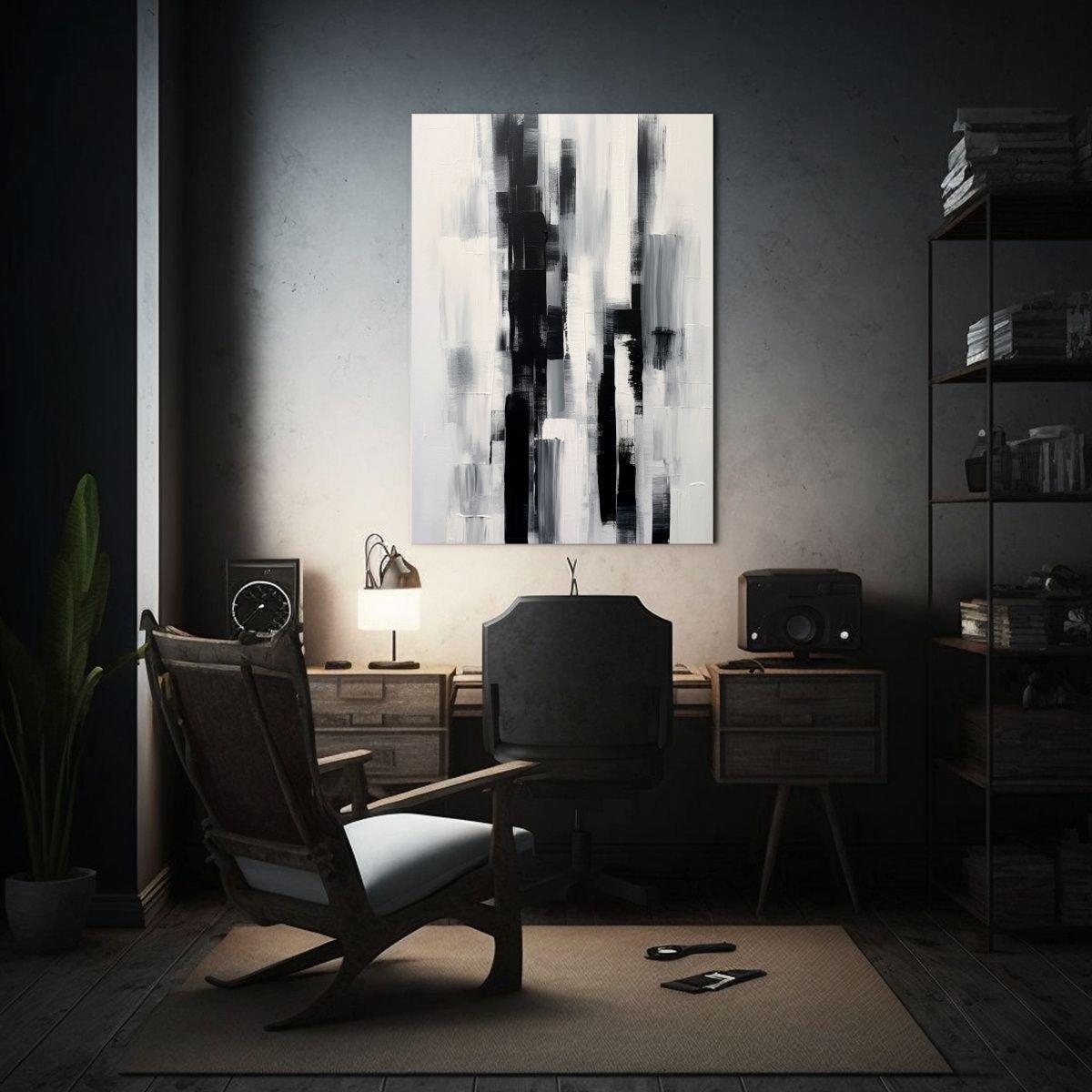 Pintura Acuarela Dormitorio En Su Propio Mundo De Arte 50x65cm-2