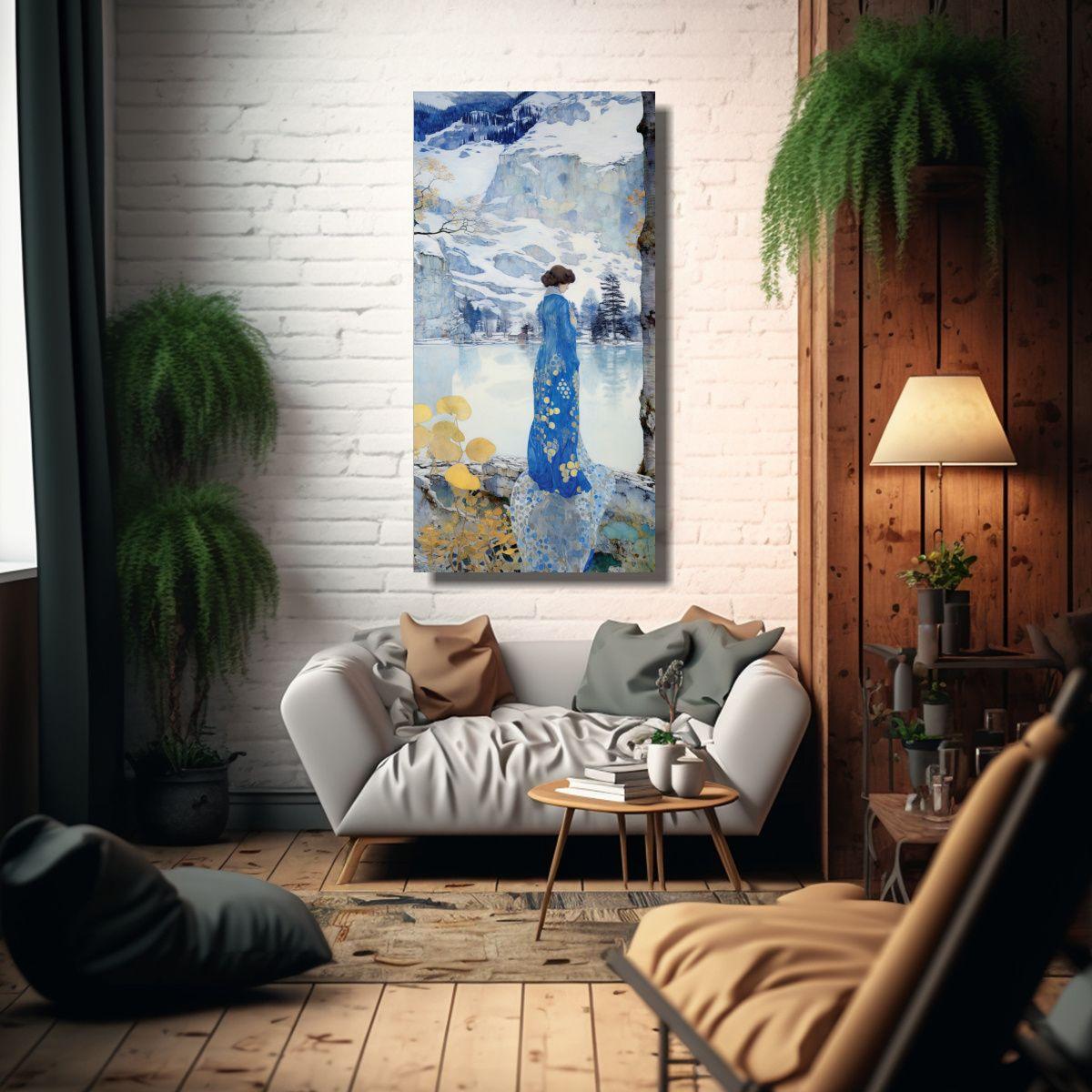 Lienzo Decorativo Paisajes Deshabitados De Gustav 40x80cm-2