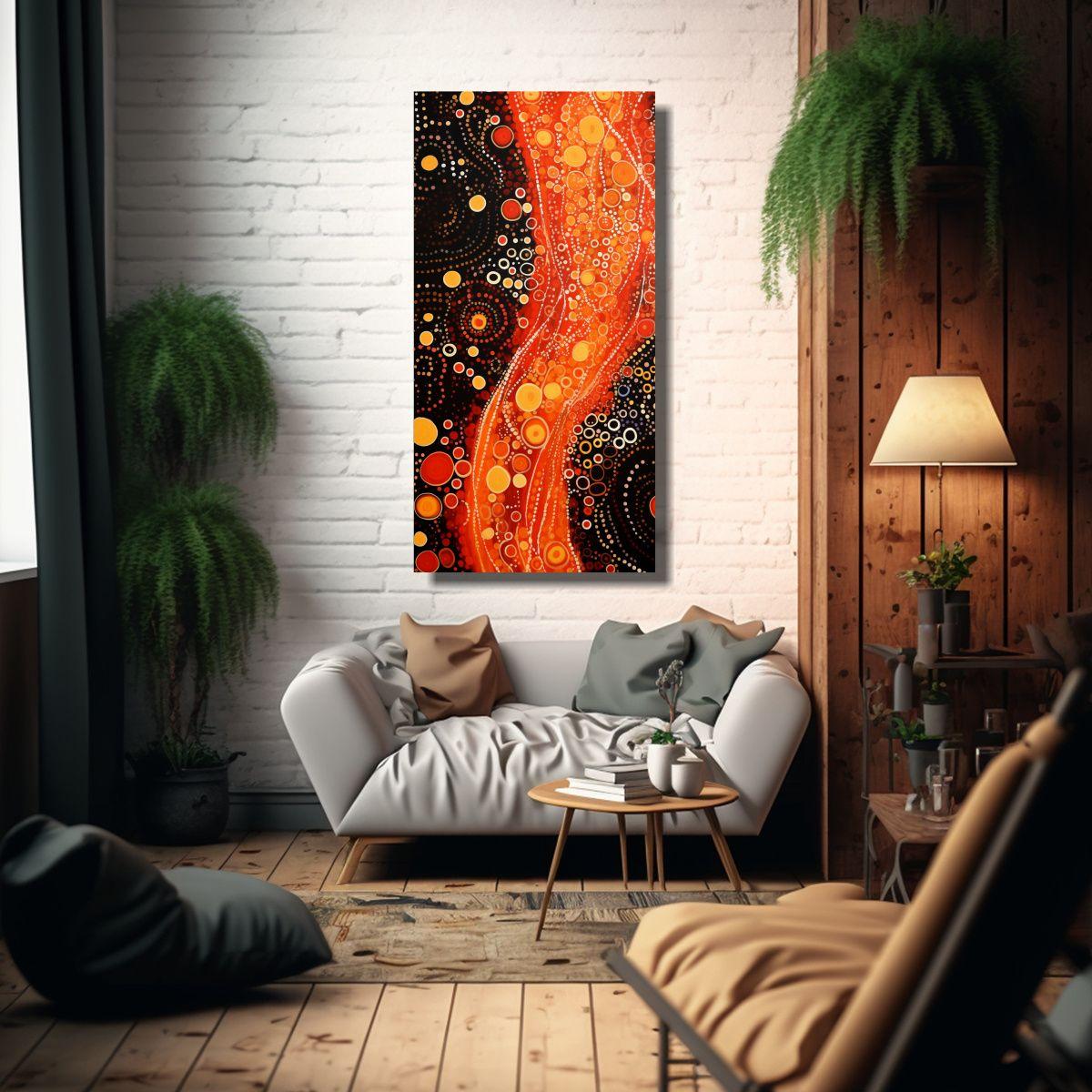 Lienzo De Tela Sublimada Con Interpretación 80x160cm-2