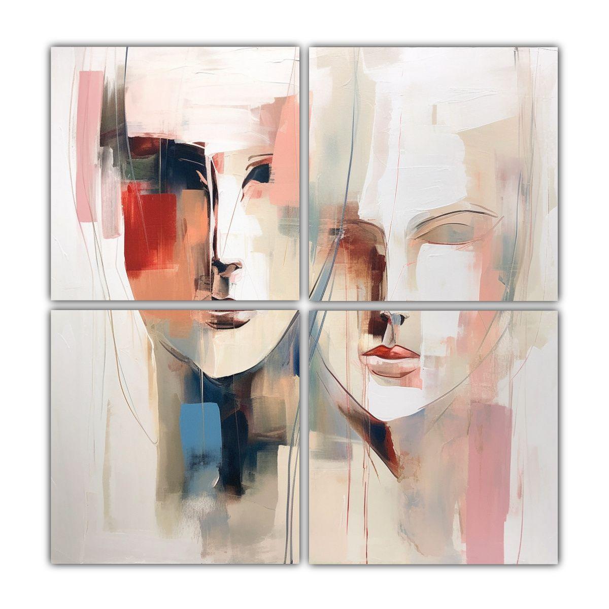 Pinturas Decorativas De Acuarela En Lienzo Blanco 180x180 Cm-0