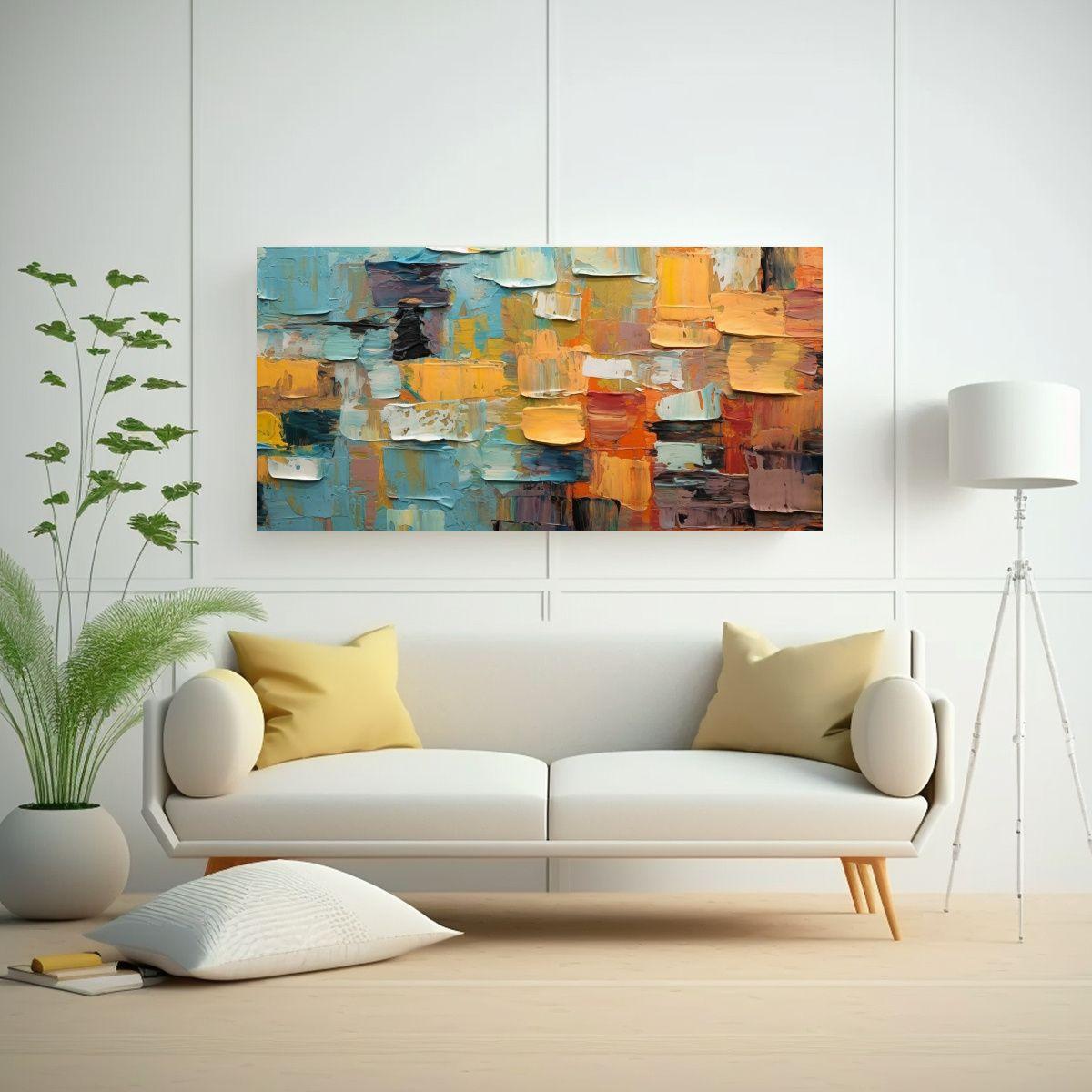 Cuadros Decorativos Coloridos Multicapa Estilo 120x60cm-2