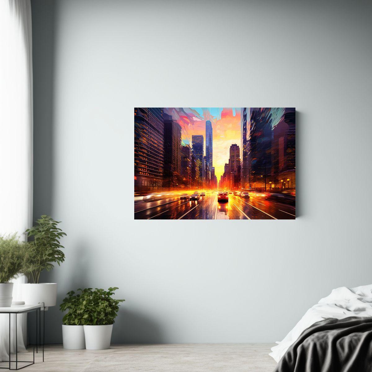 Pinturas Decorativas Transforman Paisaje Urbano 30x20cm-2