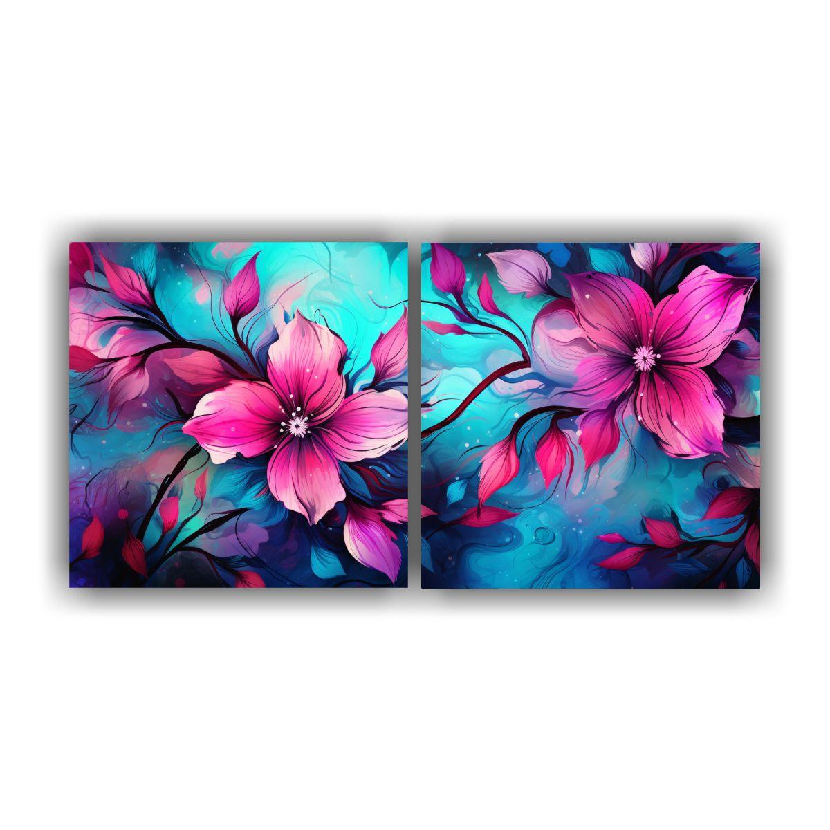 Pinturas Decorativas Estilo Neonoir En Tonos 80x40 Cm-0