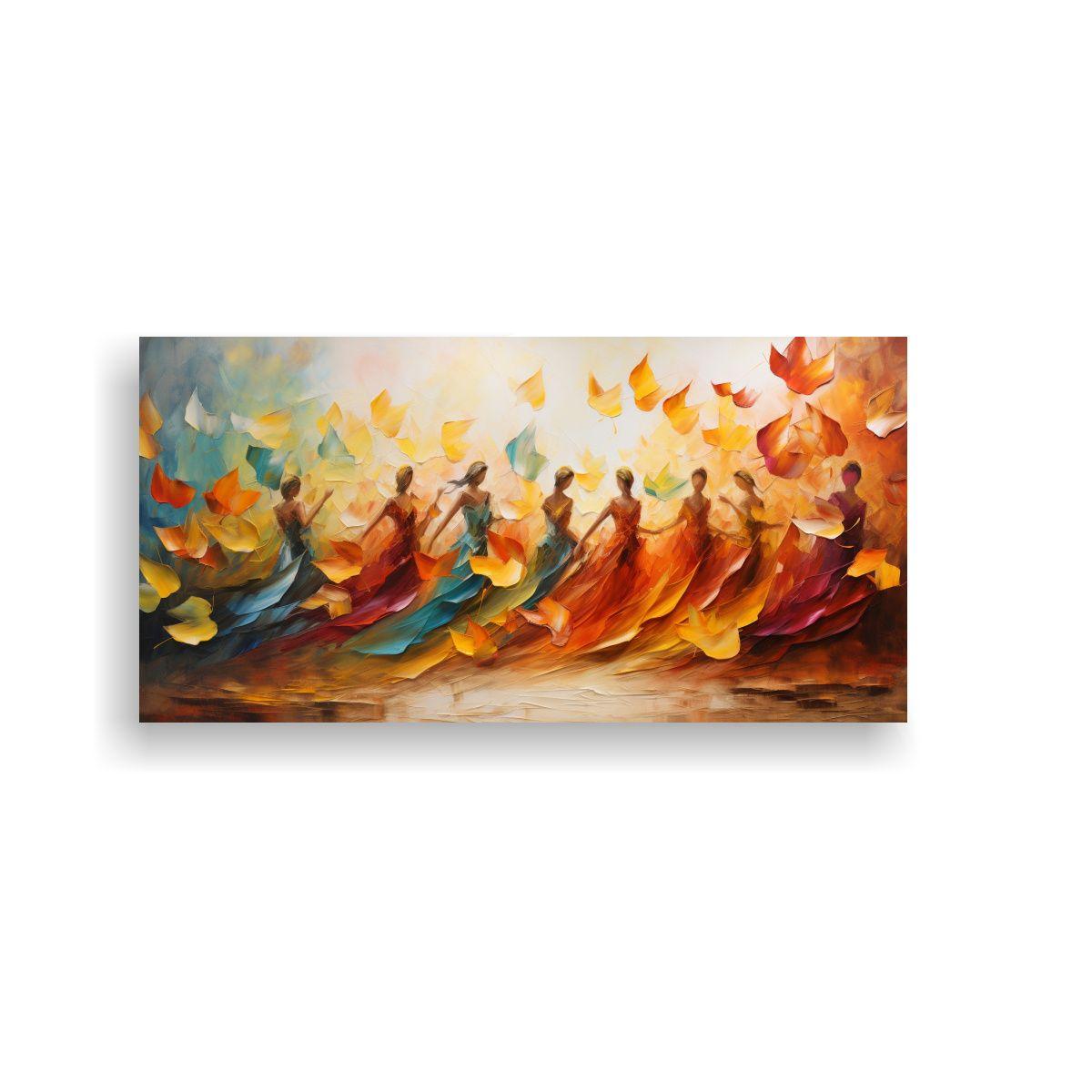 Pinturas Decorativas De Otoño Con Baile 80x40cm-0