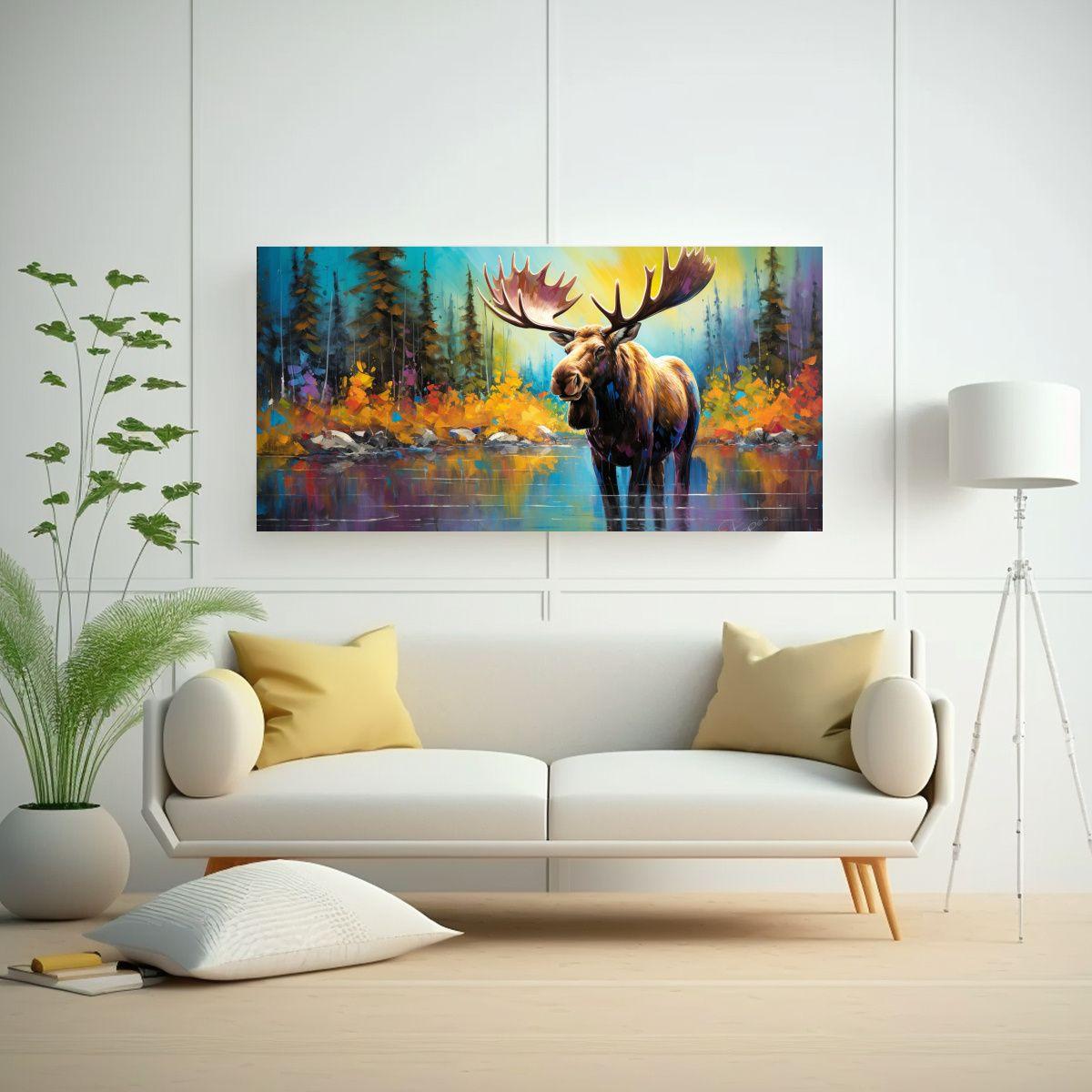 Pintura Al Estilo óleo Inspiradora Estilo 120x60cm-2