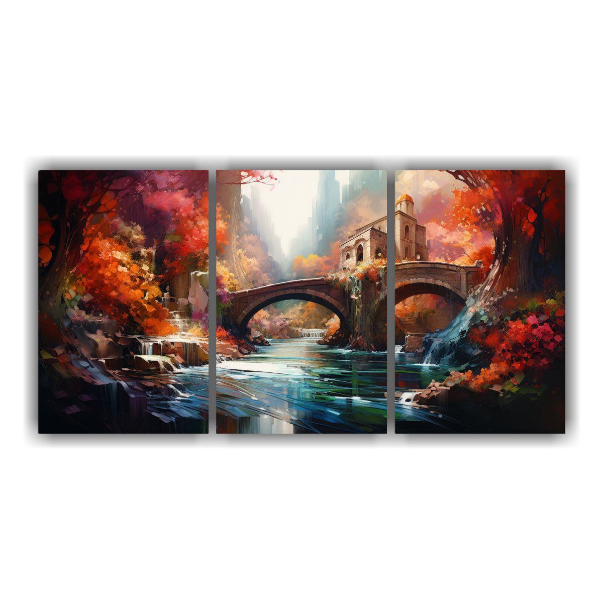 Pinturas Paisajes Abstractos: Inspirador 90x45 Cm-0