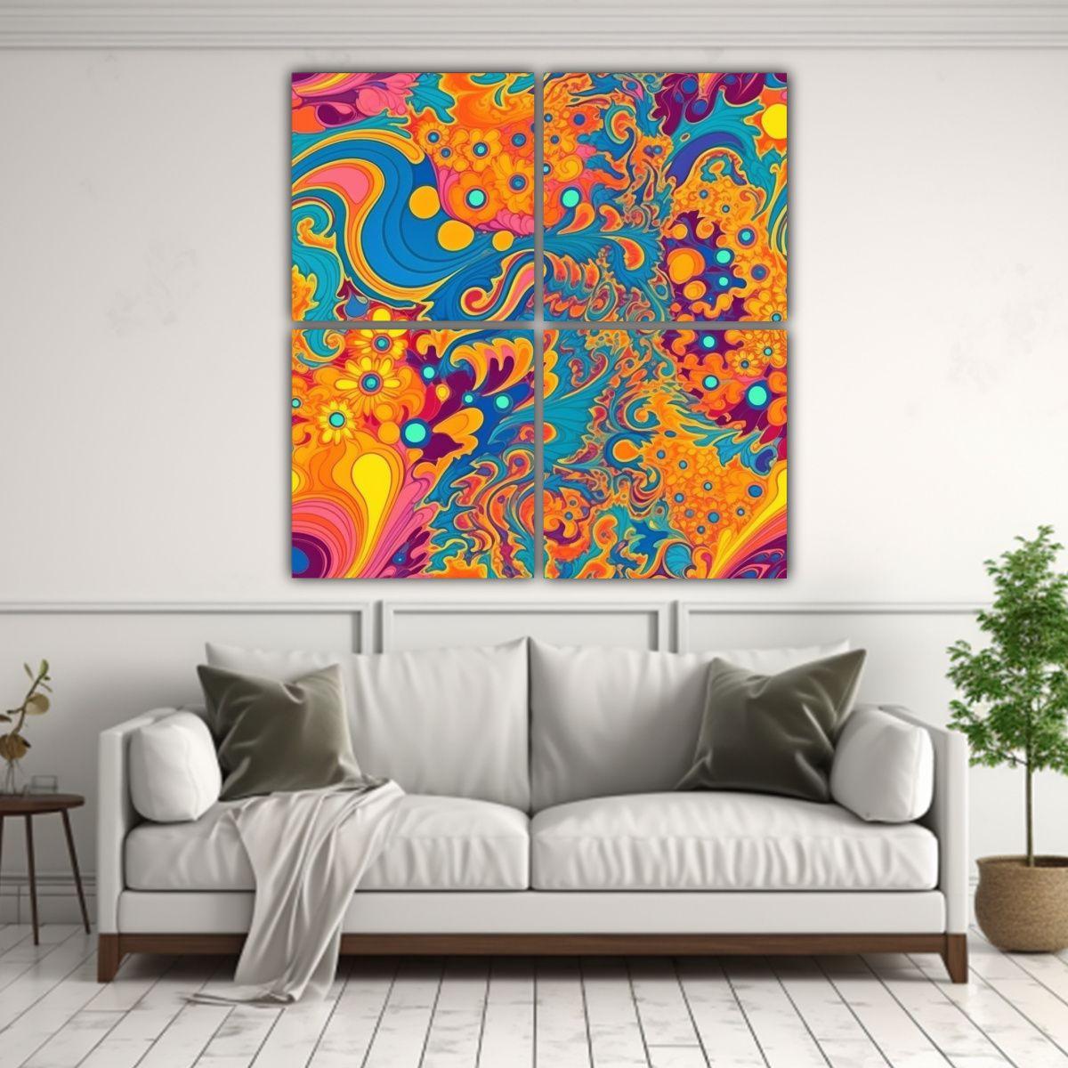 Pinturas Decorativas Modernas: Lienzos 200x200 Cm-2