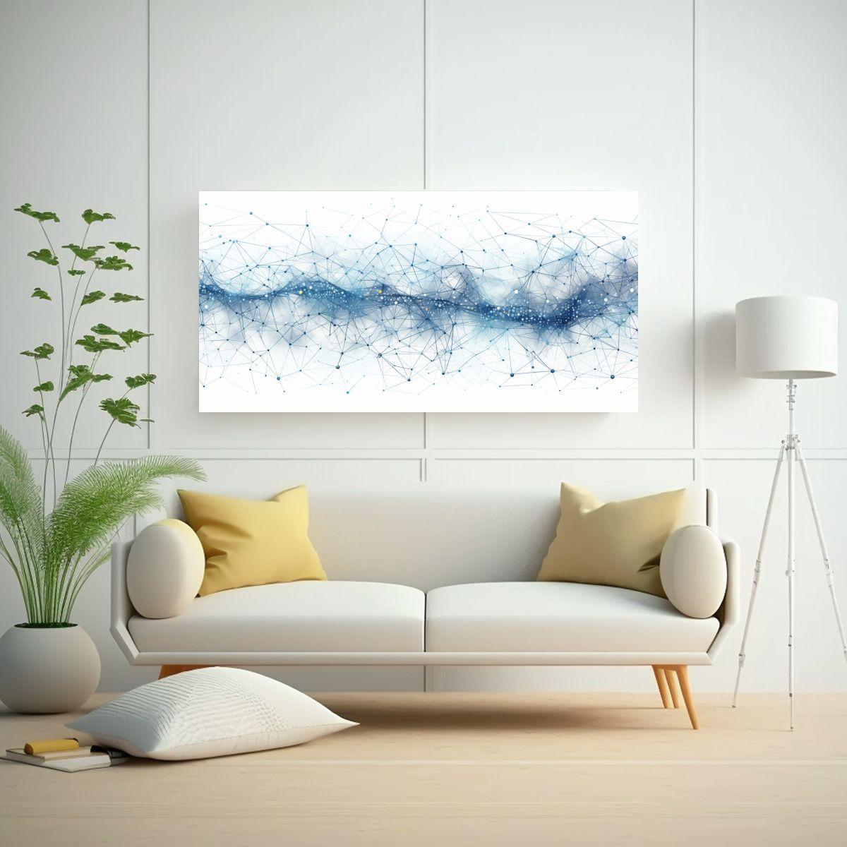 Pinturas Decorativas Con Complejas Redes Neurales 40x20cm-2