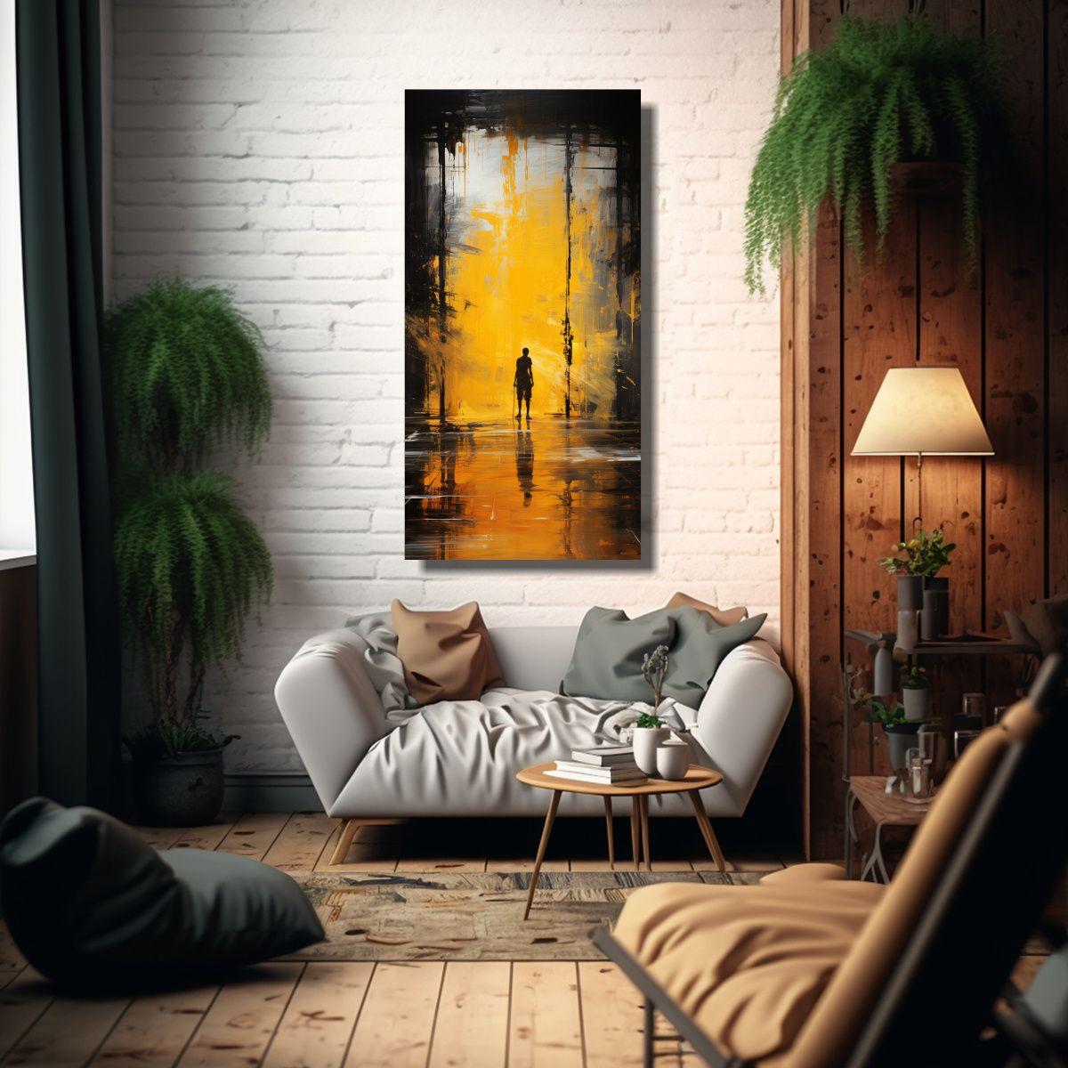 Pintura Decorativa En Bastidor Con Hermosos 80x160cm-2