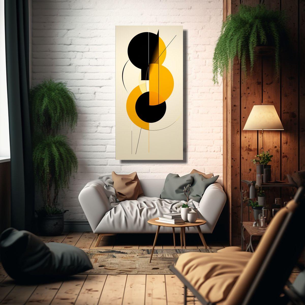 Arte Pared Decoración Abstracto Minimalista Con 60x120 Cm-2