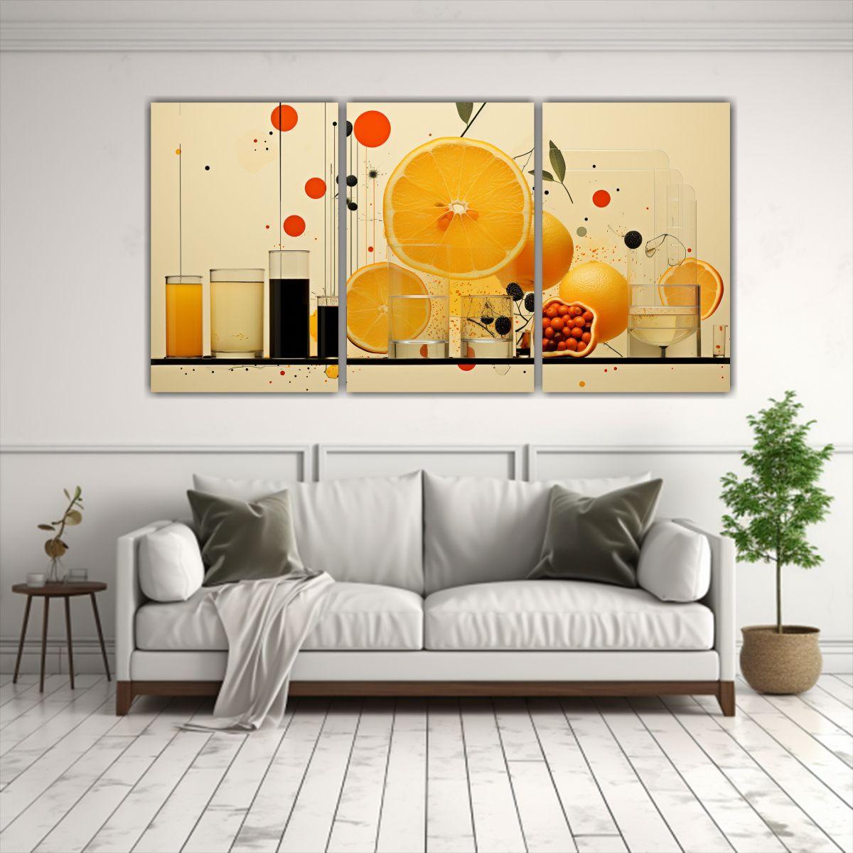 Cuadros Minimalistas De Diseño Enigmático: 150x75 Cm-2