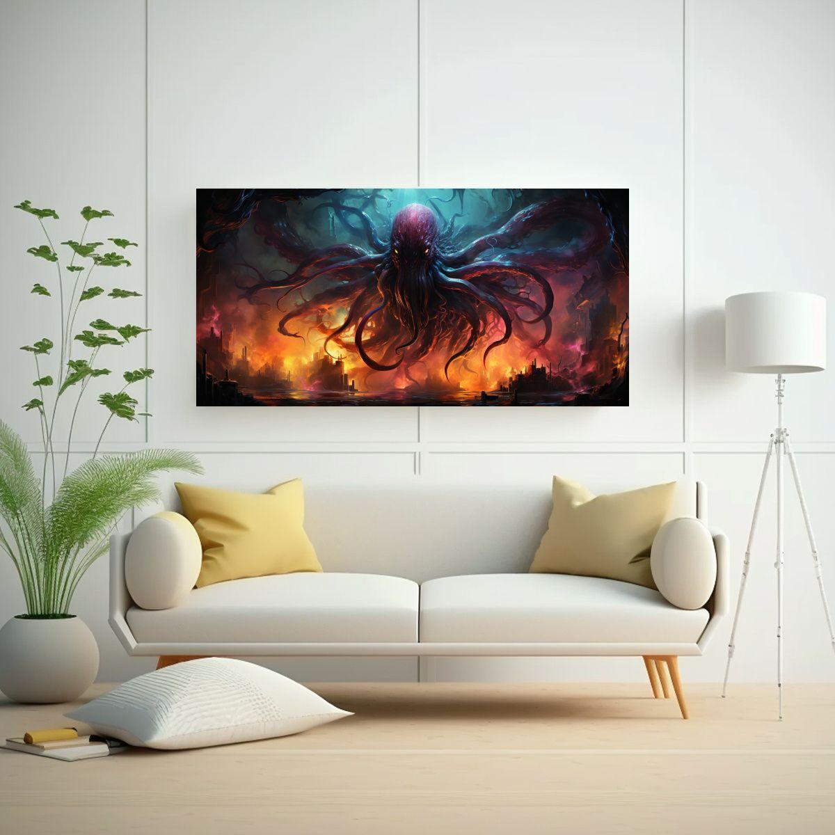Pintura De Arte Expresión Para Cuarto Con Estilo 60x30cm-2