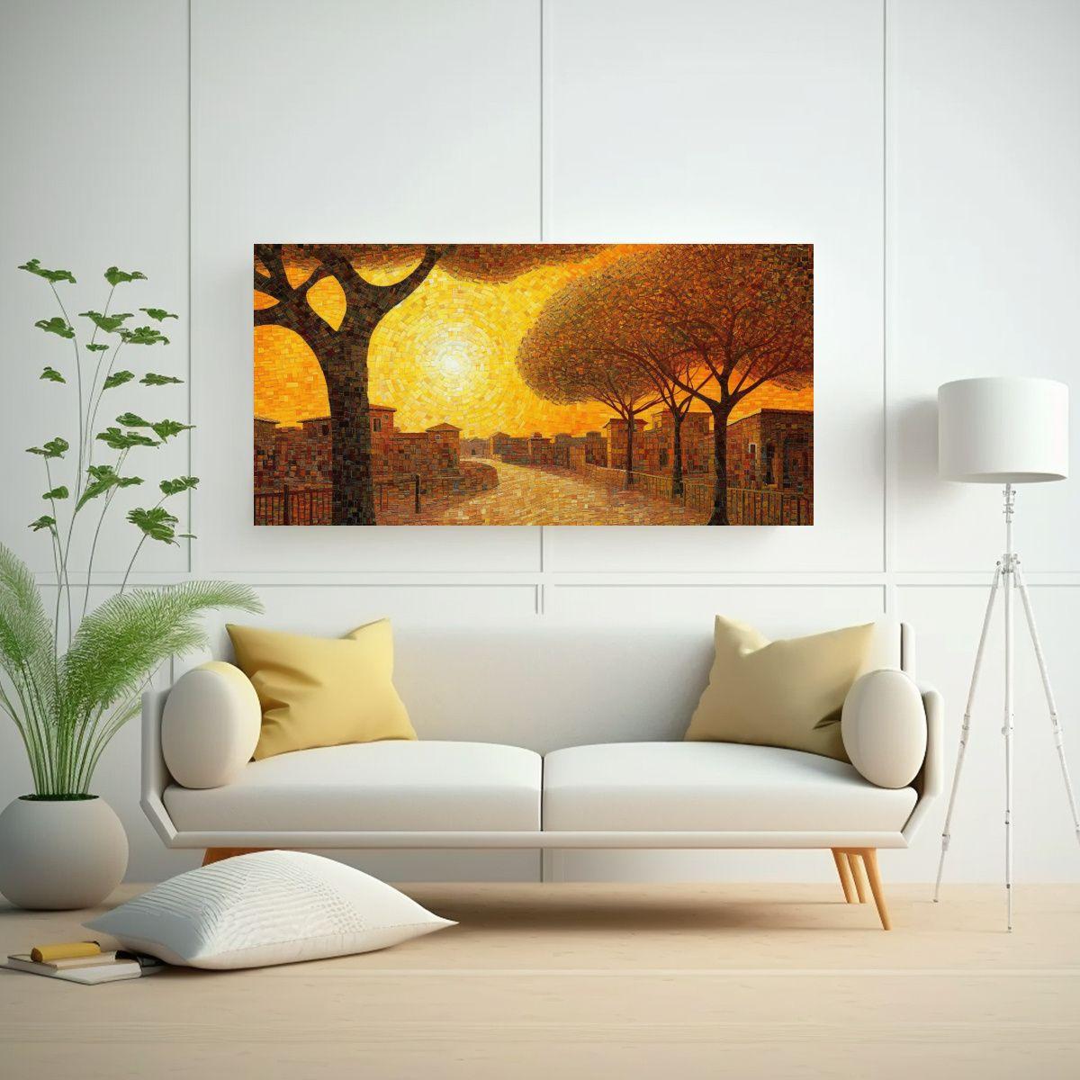 Pinturas De Decoración De Inspiración Oriental 40x20cm-2