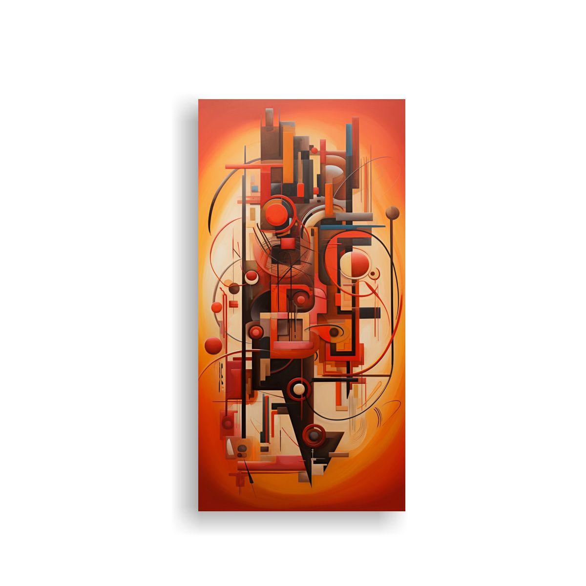 Cuadros En Lienzo Abstractos De Tela En Bastidor 40x80cm-0