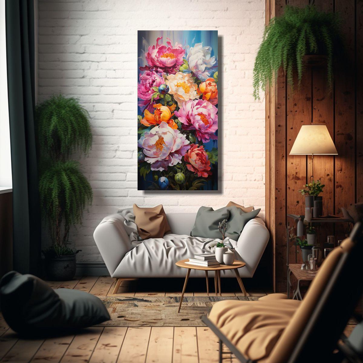 Pintura En Lienzo Arte Expresión Armonía 30x60cm-2
