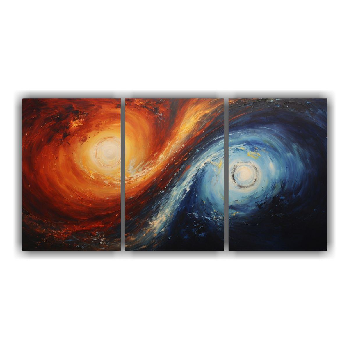 Bastidor Impreso Con Tres Telas Y Coloridas 150x75 Cm-0