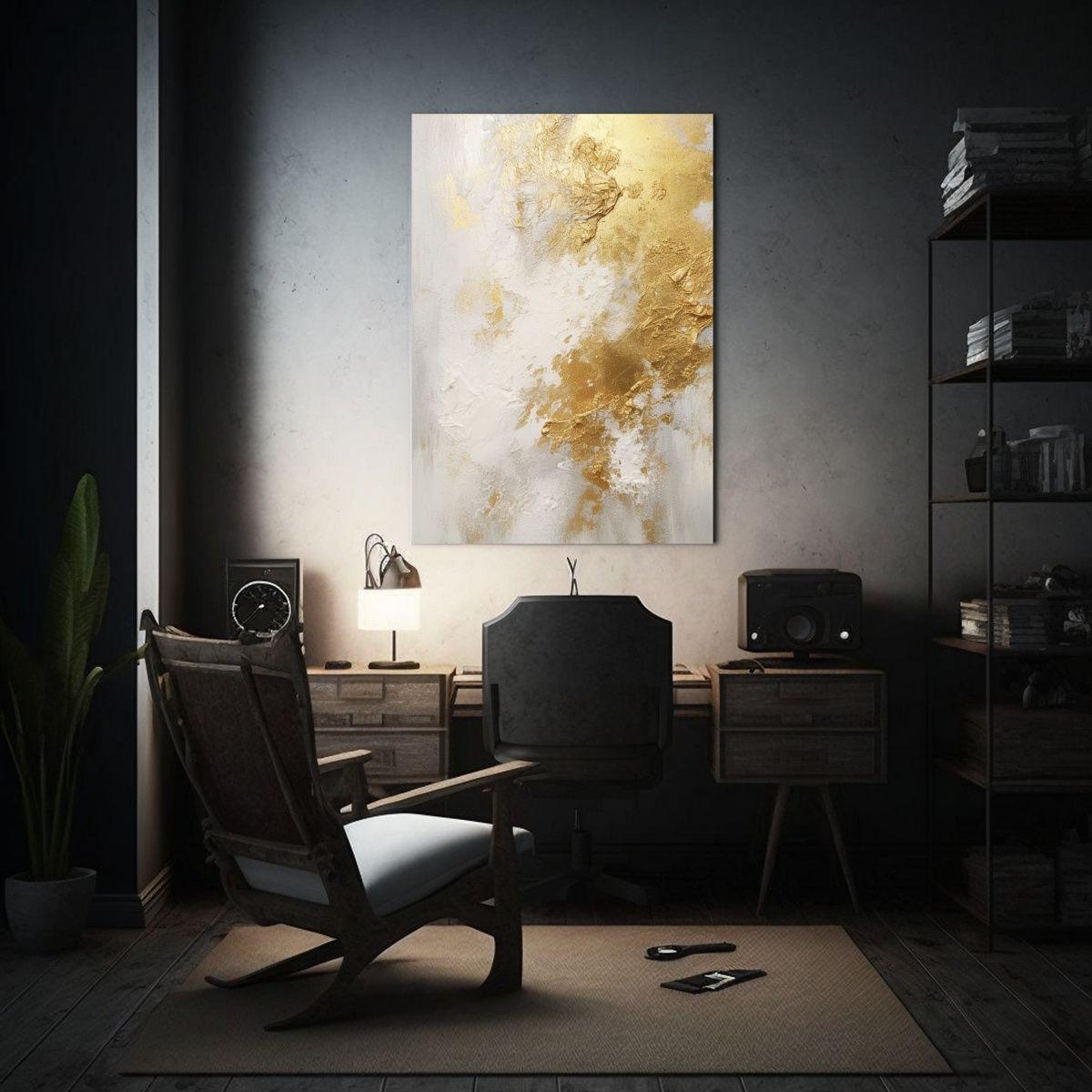 Pinturas De Arte De Pared Multicolor Con Textura 30x45cm-2