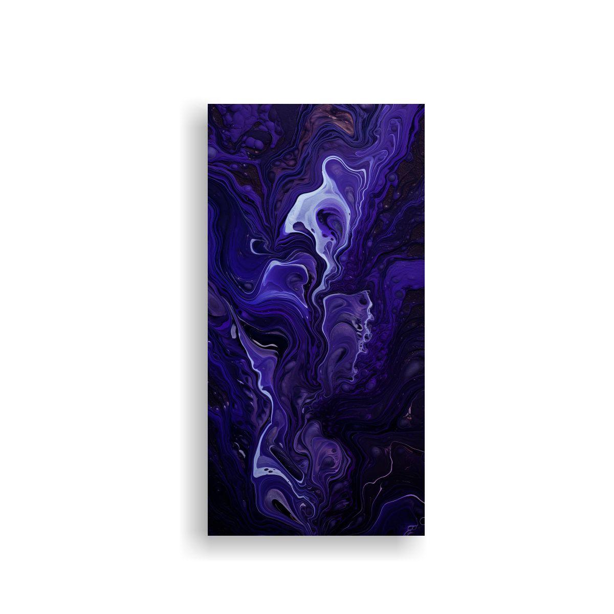 Pintura Decorativa Minimalista Oscura En Fluido 20x40cm-0