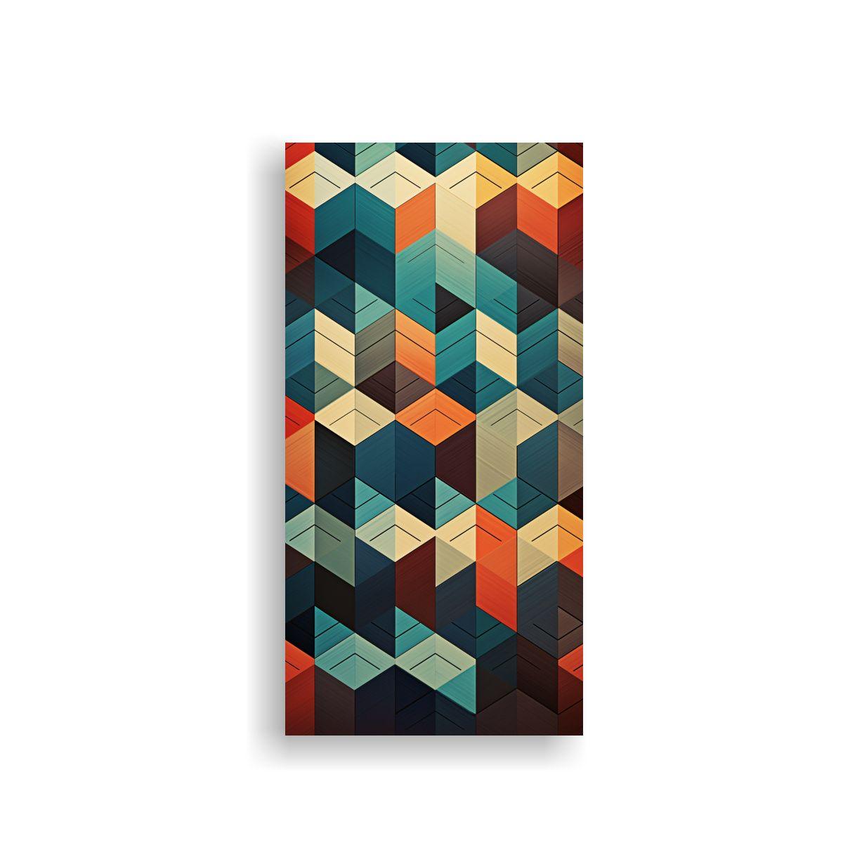 Lienzo Composición Geométrica Refinada 60x120cm-0