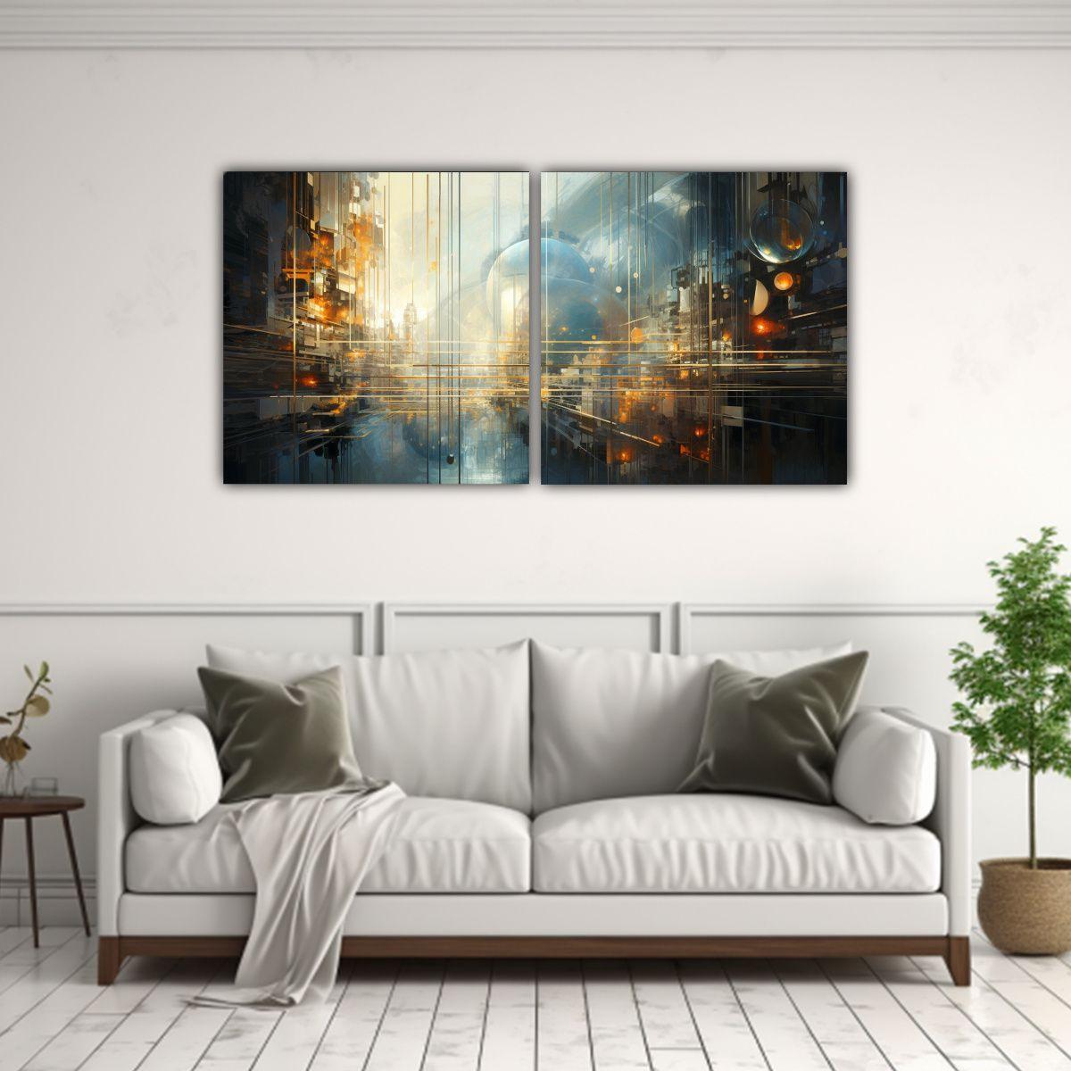 Cuadros Tela Sublimada Personalidad Paisaje 160x80 Cm-2