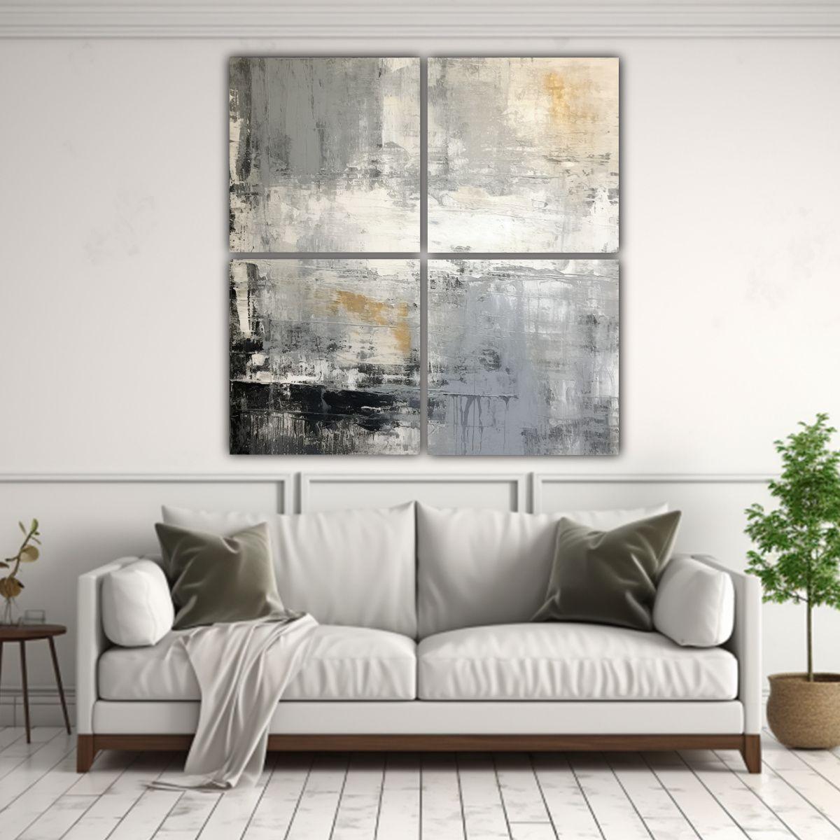 Cuadros Inspiración Resolución Alta Esquema 160x160 Cm-2
