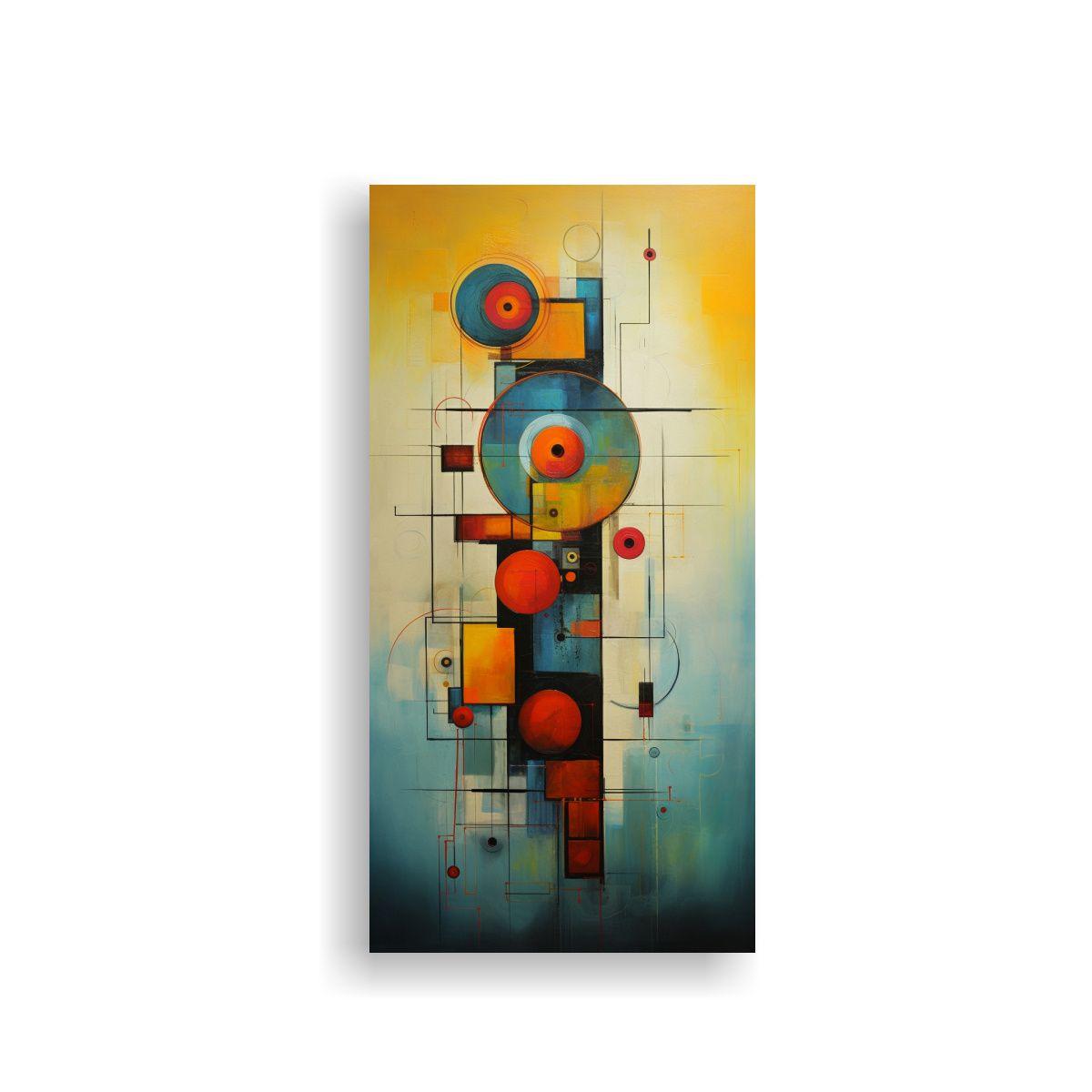Pinturas Abstractas Contemporáneas Calidos 70x140cm-0