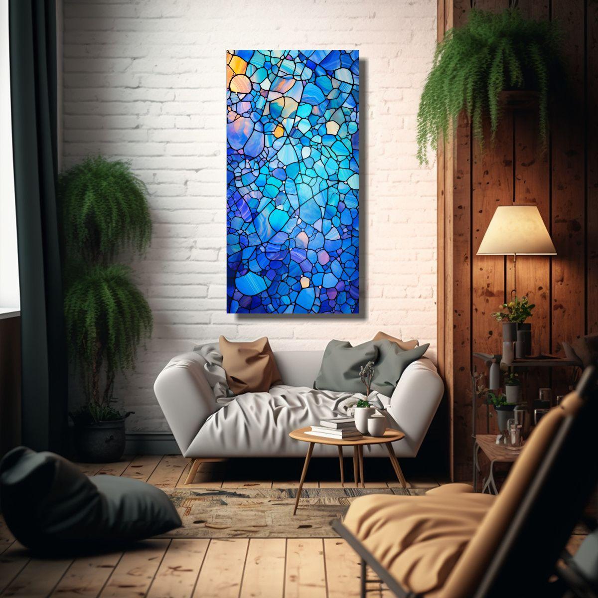 Cuadro Imagen Clasico Abstracto Reinterpretación 80x160cm-2