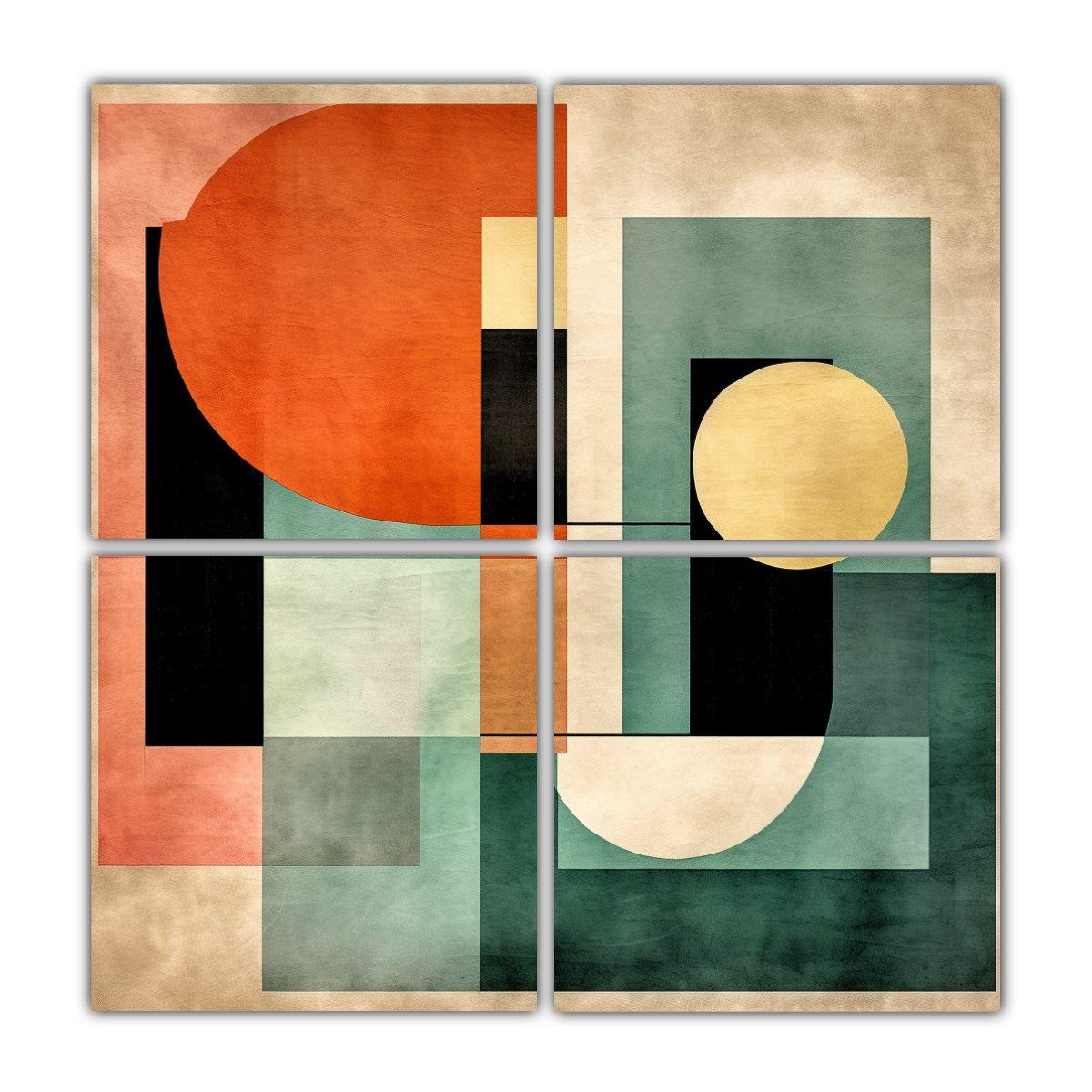 Cuadriptico Cuadrado Adorno Charest Diseño 200x200 Cm-0