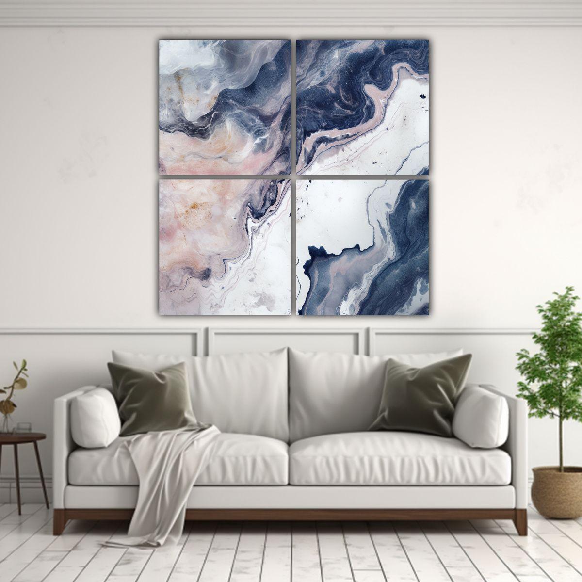 Lienzos Creativos De Mármol Abstracto A Todo 180x180 Cm-2