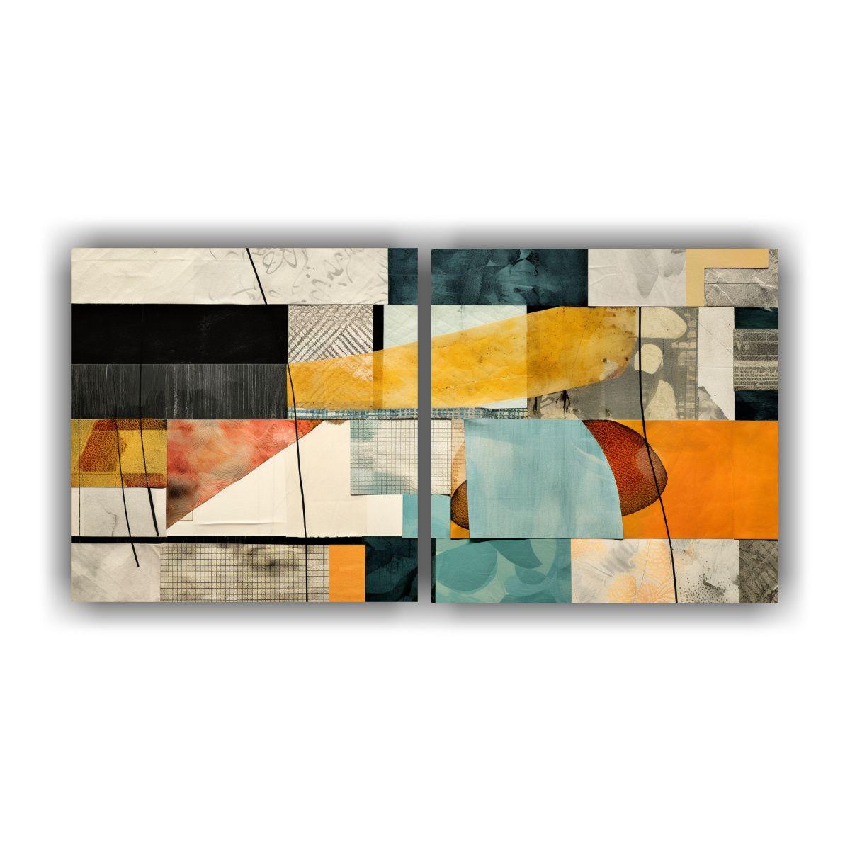 Cuadros Abstractos Conceptuales Clásicos: 100x50 Cm-0